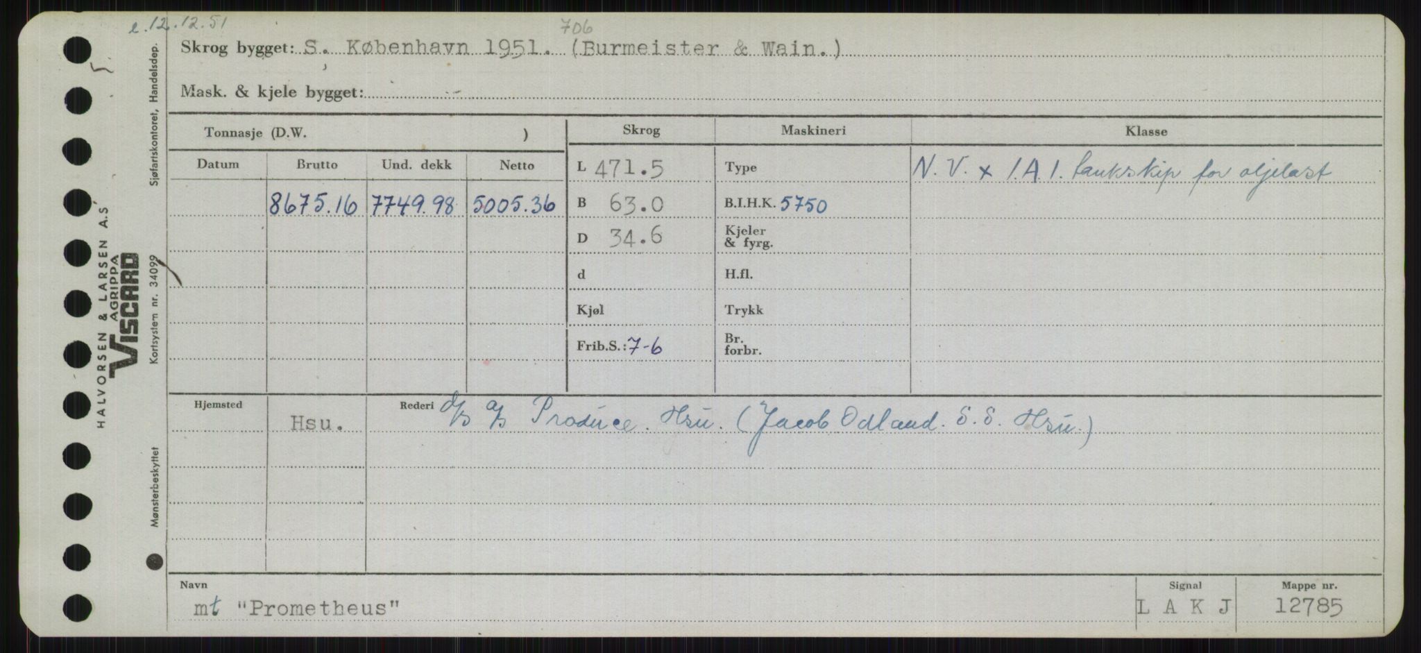 Sjøfartsdirektoratet med forløpere, Skipsmålingen, RA/S-1627/H/Hb/L0004: Fartøy, O-S, p. 161