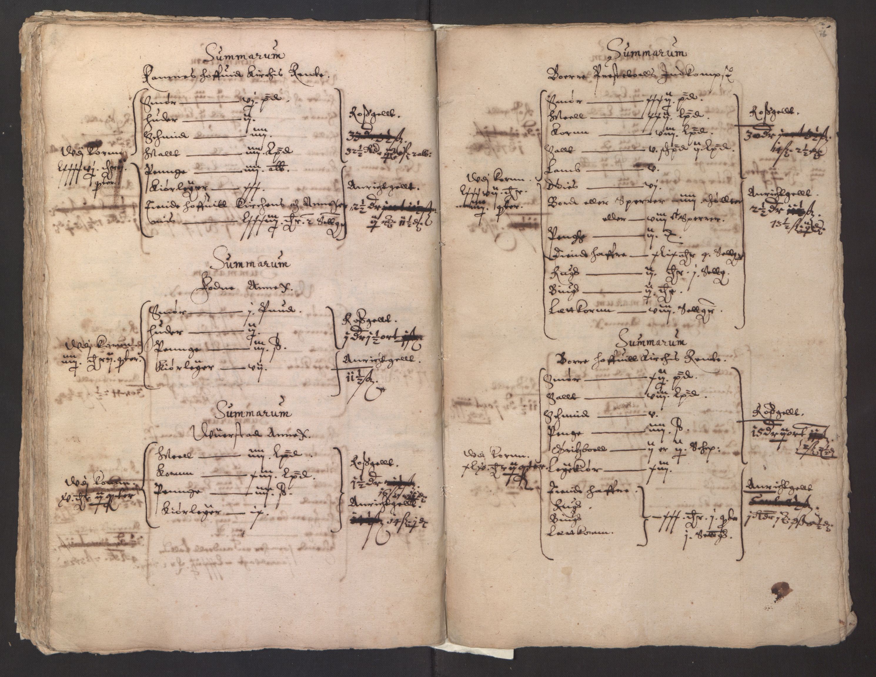 Stattholderembetet 1572-1771, AV/RA-EA-2870/Ek/L0014/0001: Jordebøker til utlikning av rosstjeneste 1624-1626: / Kirke- og prestebolsinntekter i Oslo og Hamar bispedømme, 1625-1626, p. 78