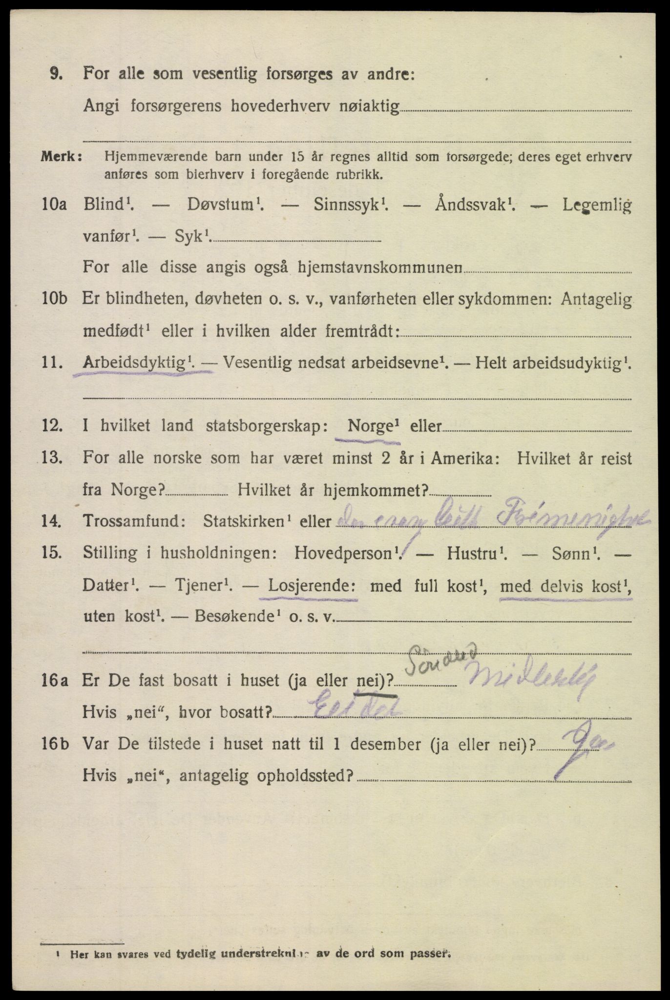 SAK, 1920 census for Søndeled, 1920, p. 6072