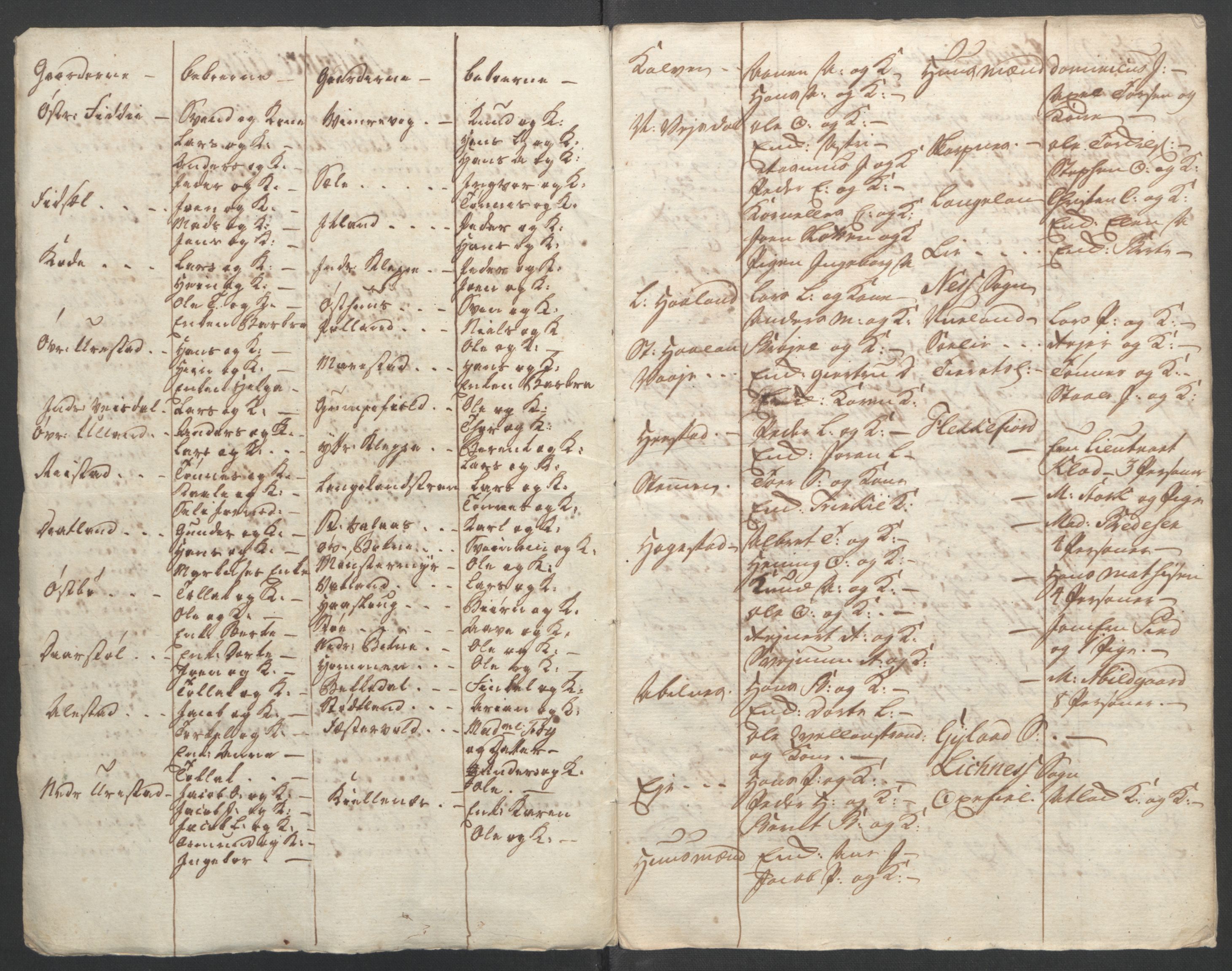 Rentekammeret inntil 1814, Reviderte regnskaper, Fogderegnskap, AV/RA-EA-4092/R45/L2704: Ekstraskatten Lista og Mandal, 1762-1768, p. 311