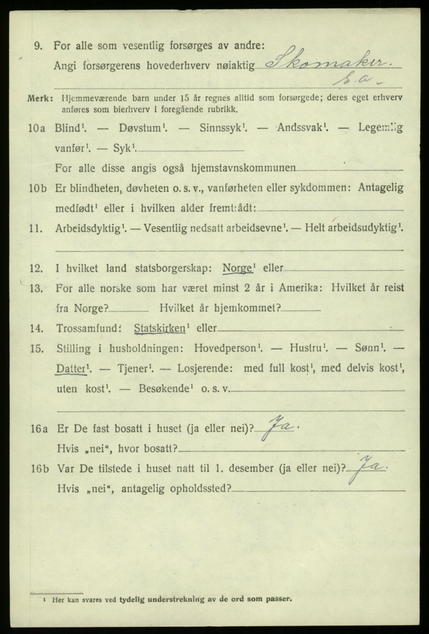 SAB, 1920 census for Fana, 1920, p. 21000