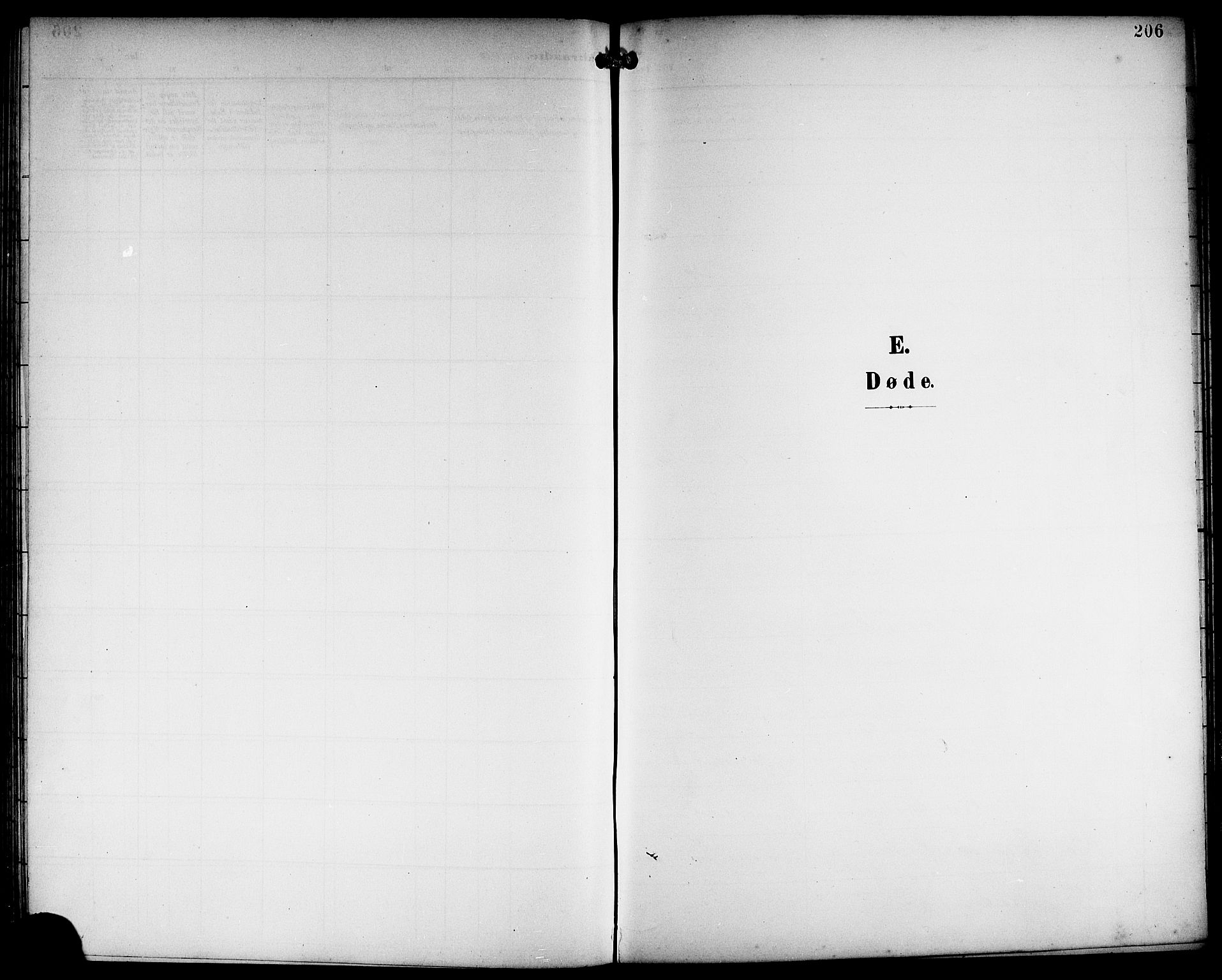 Haus sokneprestembete, SAB/A-75601/H/Hab: Parish register (copy) no. B 4, 1900-1921, p. 206