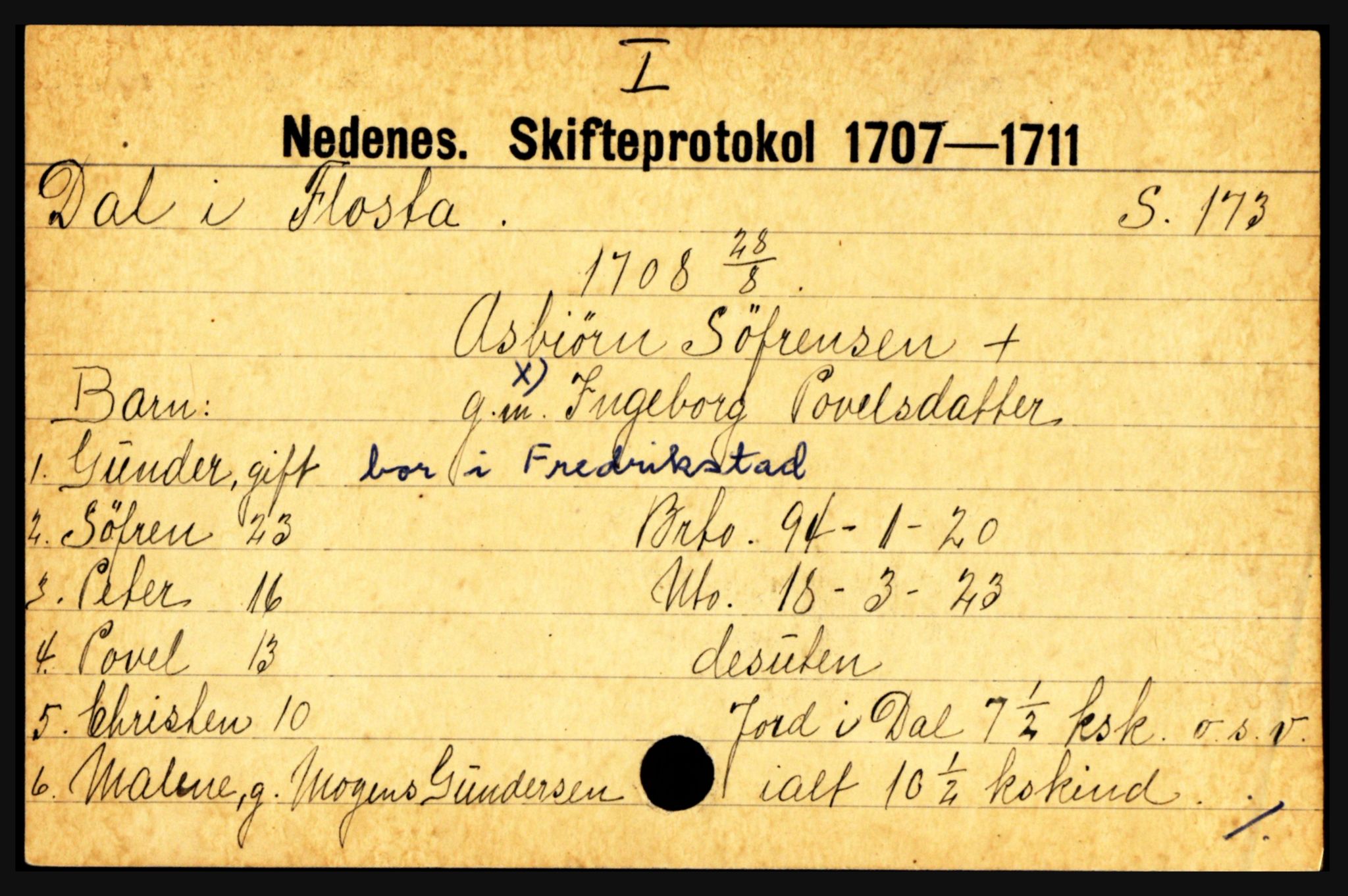 Nedenes sorenskriveri før 1824, AV/SAK-1221-0007/H, p. 4959