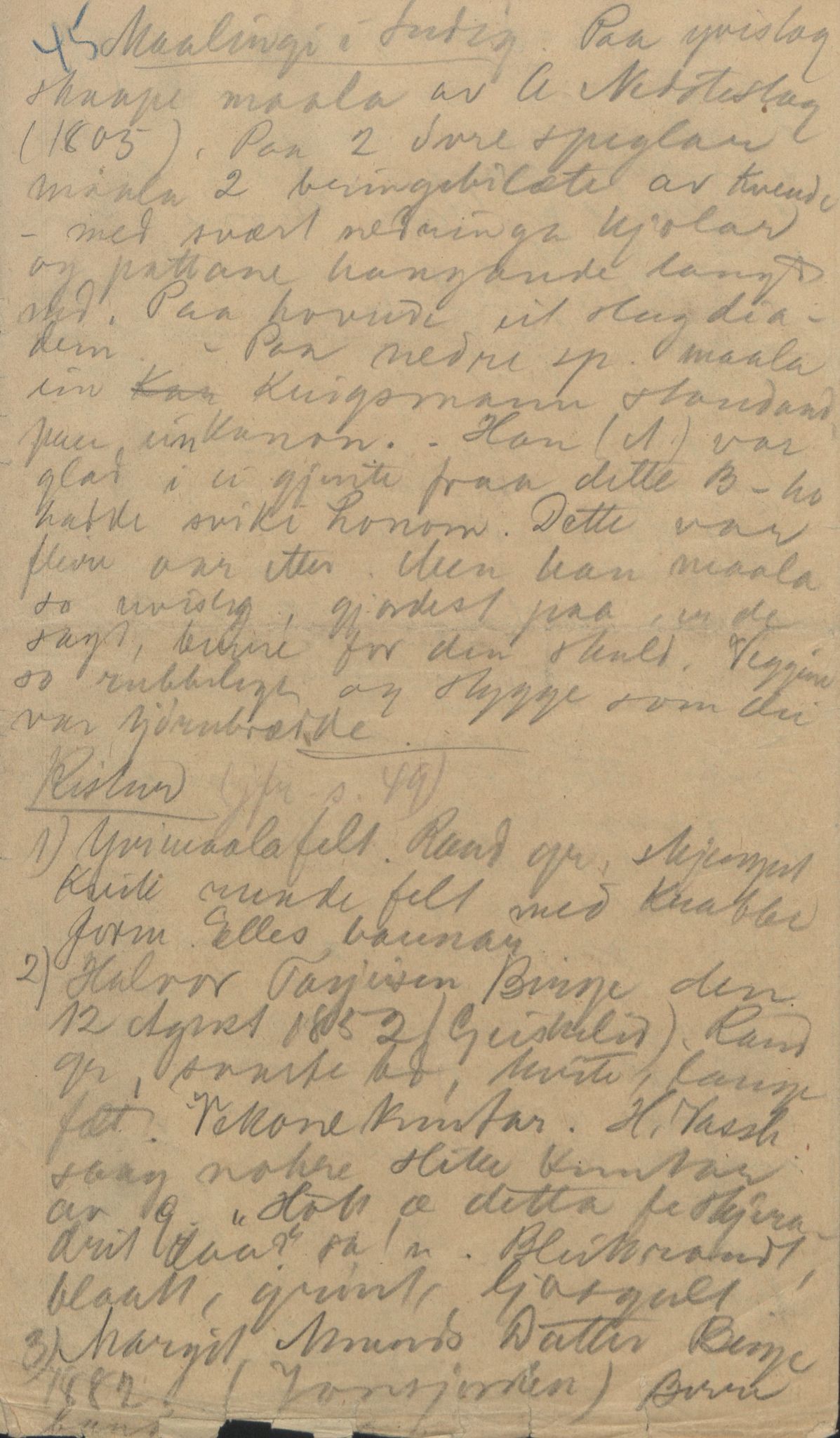 Rikard Berge, TEMU/TGM-A-1003/F/L0004/0051: 101-159 / 154 Grungedal, Vinje o.a. Sondre dreparen. Ætteliste, 1903-1906, p. 45