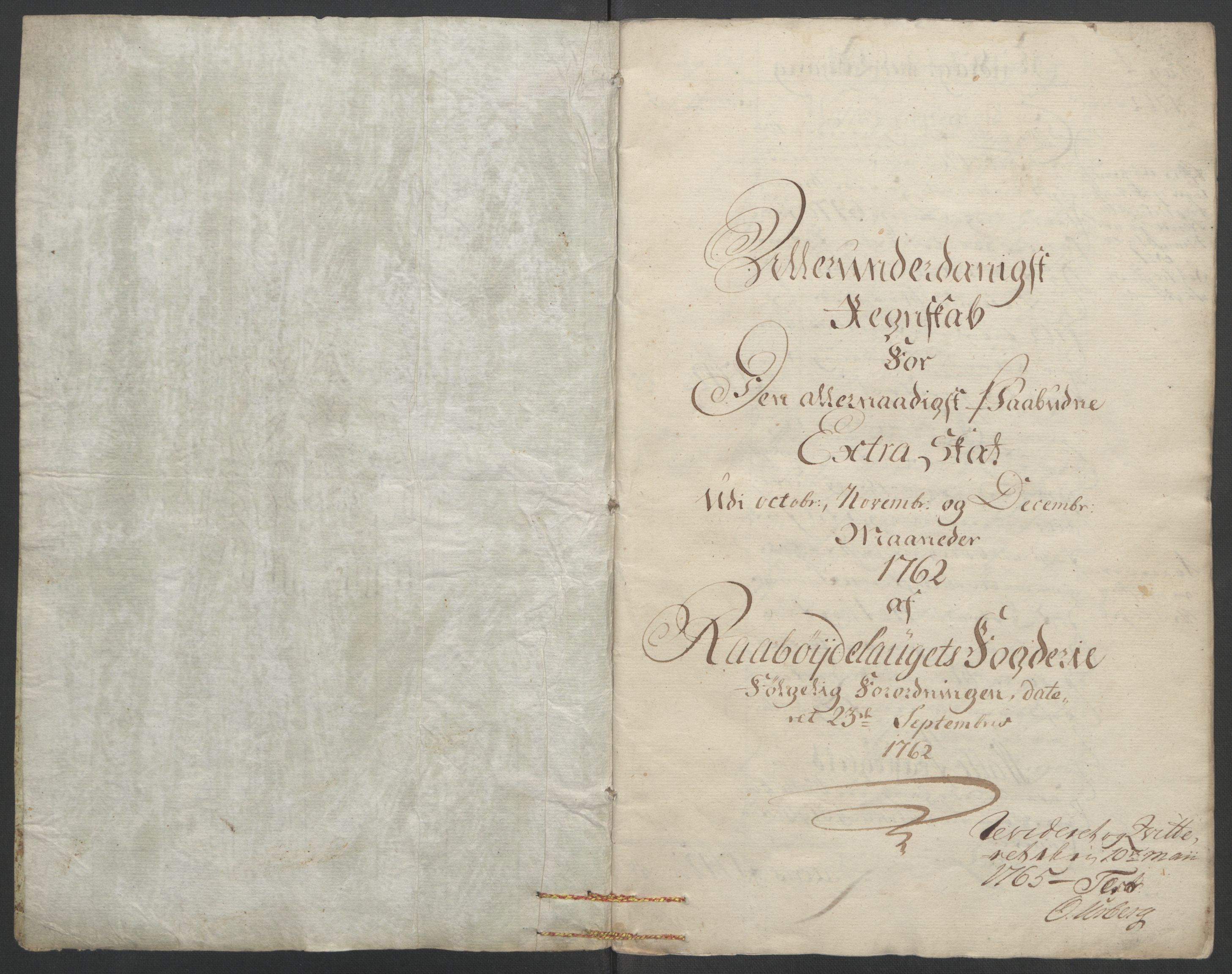 Rentekammeret inntil 1814, Reviderte regnskaper, Fogderegnskap, RA/EA-4092/R40/L2517: Ekstraskatten Råbyggelag, 1762-1763, p. 5