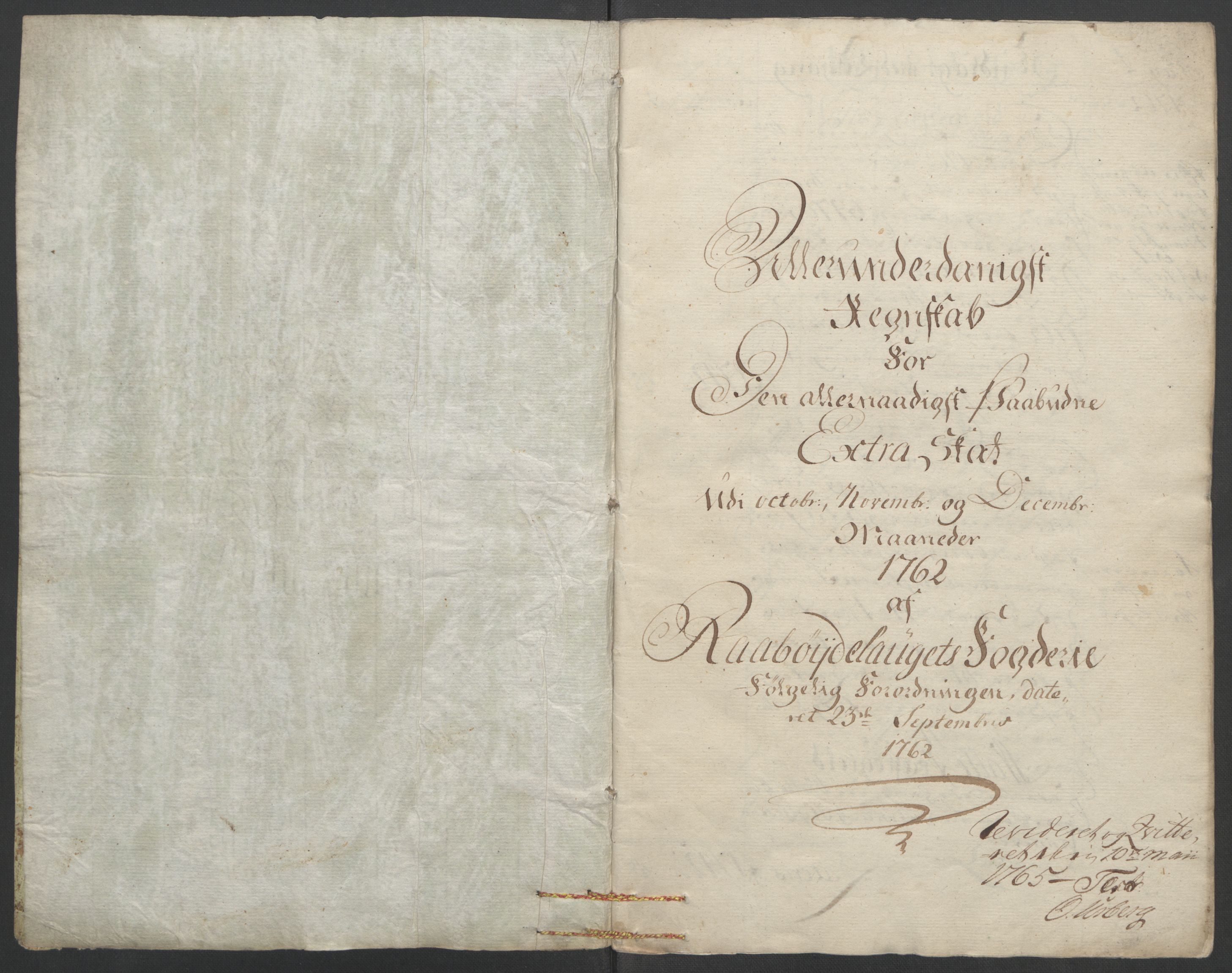 Rentekammeret inntil 1814, Reviderte regnskaper, Fogderegnskap, AV/RA-EA-4092/R40/L2517: Ekstraskatten Råbyggelag, 1762-1763, p. 5