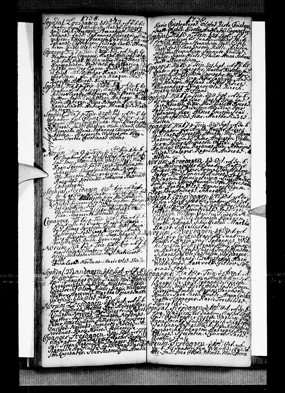 Sogndal sokneprestembete, SAB/A-81301/H/Haa/Haaa/L0002: Parish register (official) no. A 2, 1725-1741, p. 50