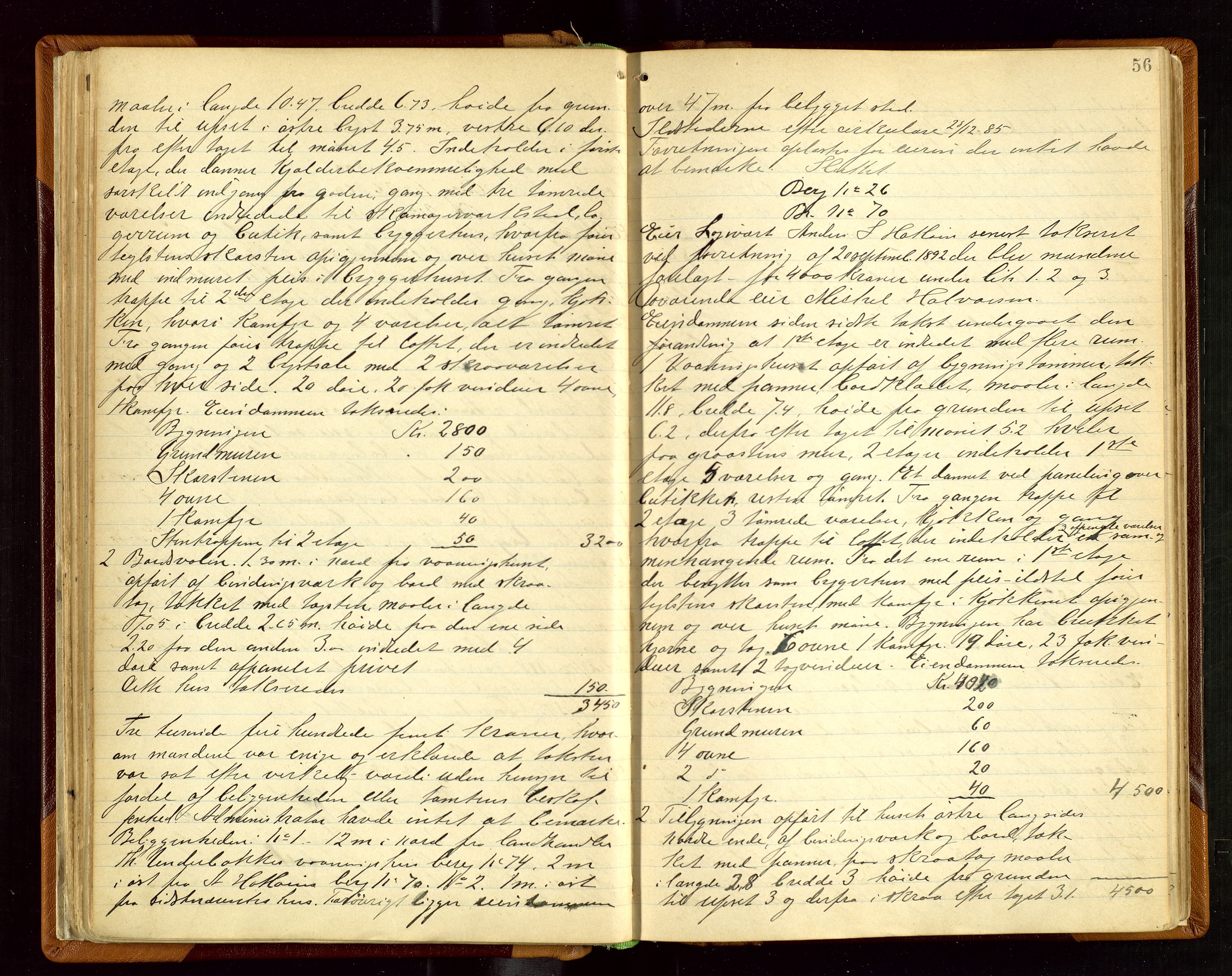 Sand lensmannskontor, AV/SAST-A-100415/Gob/L0003: Branntakstprotokoll, 1893-1936, p. 55b-56a