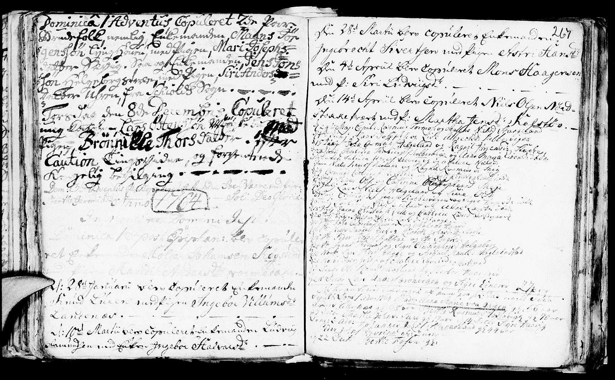 Avaldsnes sokneprestkontor, SAST/A -101851/H/Ha/Haa/L0001: Parish register (official) no. A 1, 1711-1764, p. 267