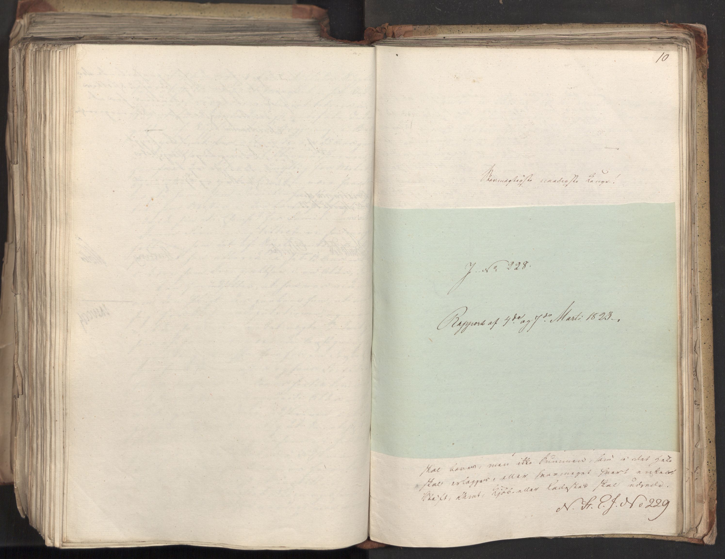 Statsrådsavdelingen i Stockholm, AV/RA-S-1003/D/Da/L0033: Regjeringsinnstillinger nr. 1-274, 1823, p. 578