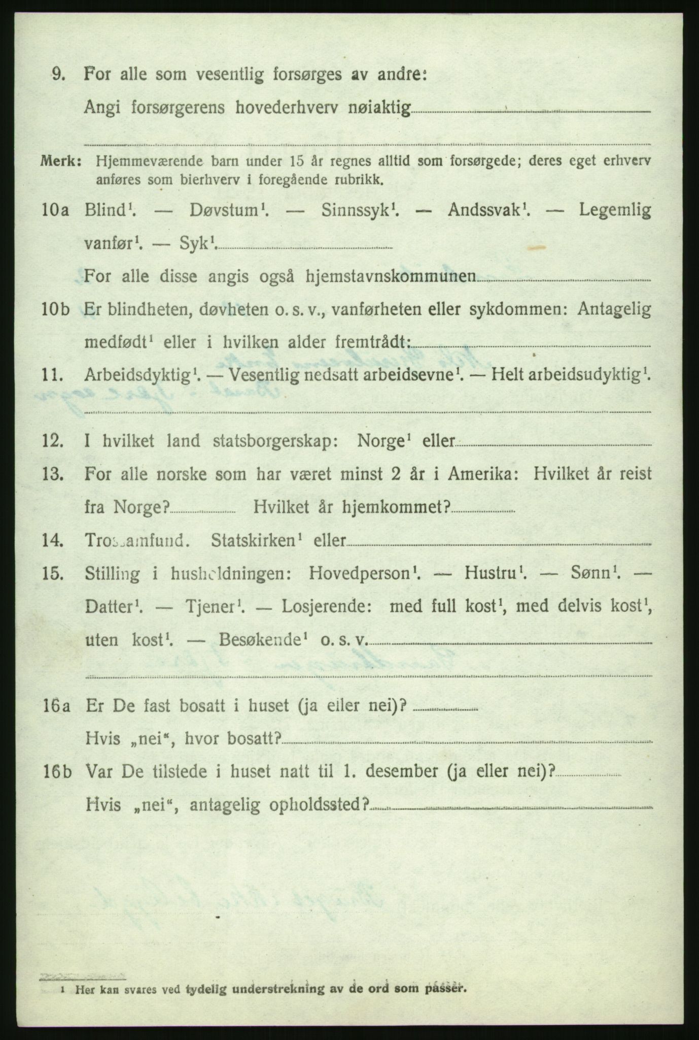 RA, 1920 census: Additional forms, 1920, p. 62