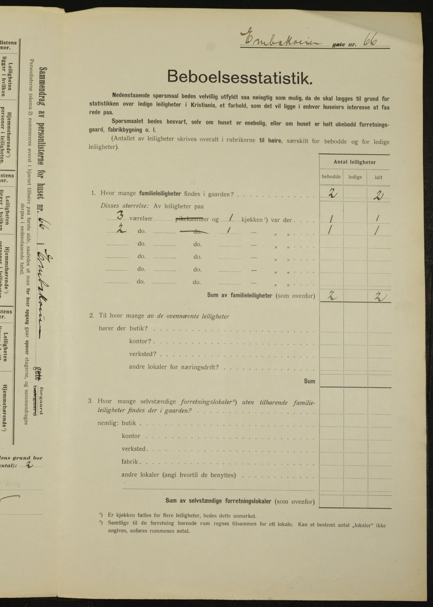 OBA, Municipal Census 1912 for Kristiania, 1912, p. 21449