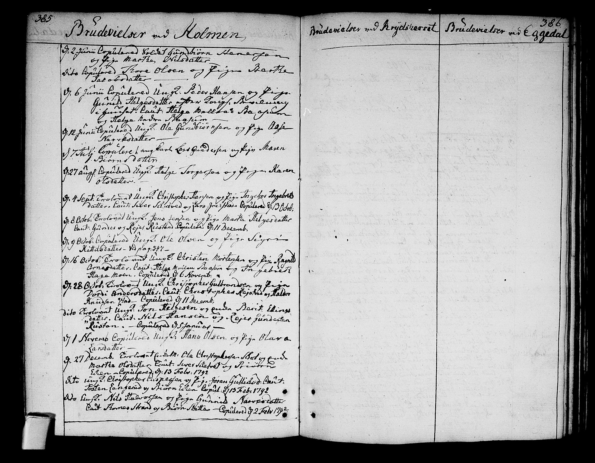 Sigdal kirkebøker, AV/SAKO-A-245/F/Fa/L0002: Parish register (official) no. I 2, 1778-1792, p. 385-386