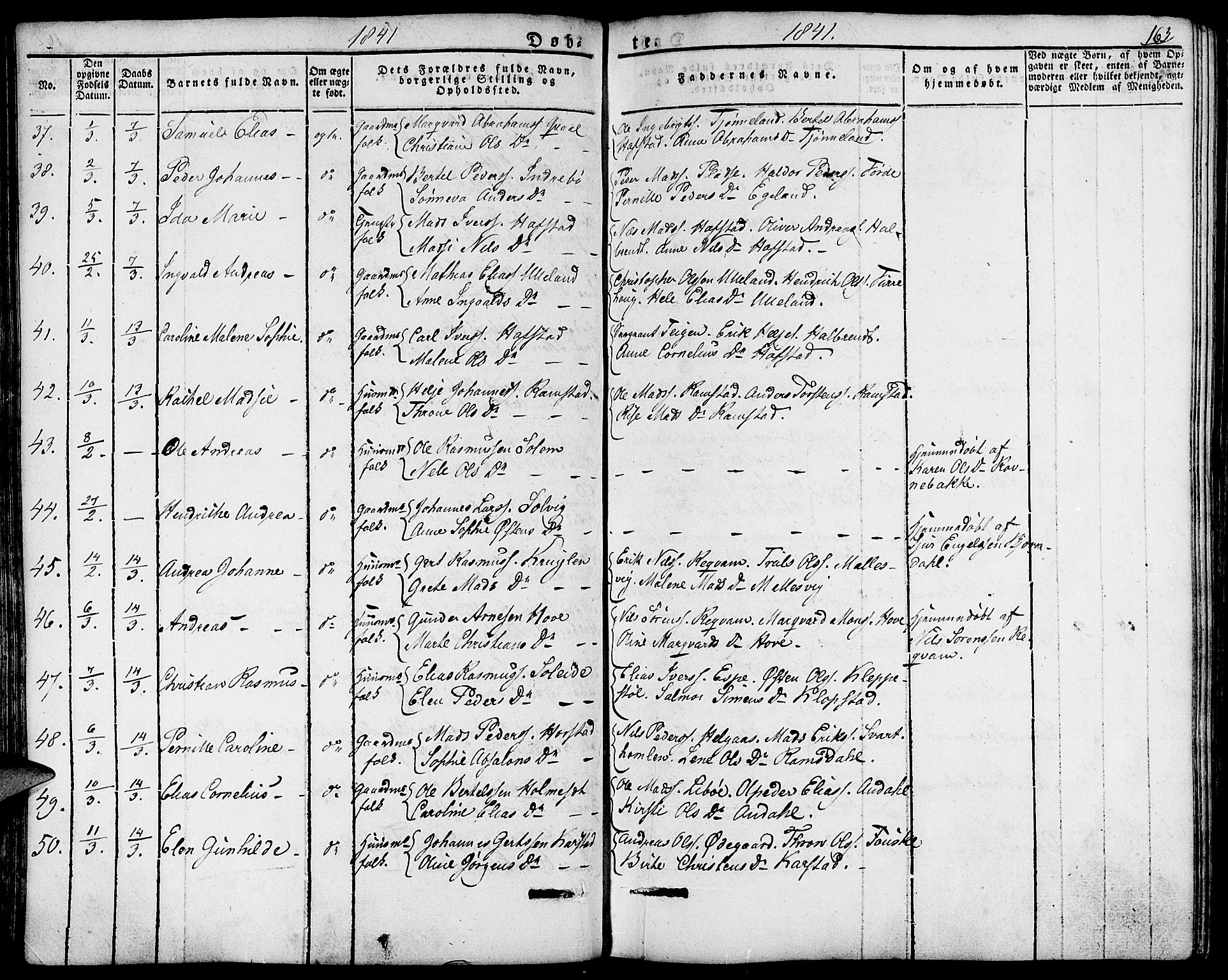 Førde sokneprestembete, AV/SAB-A-79901/H/Haa/Haaa/L0006: Parish register (official) no. A 6, 1821-1842, p. 163