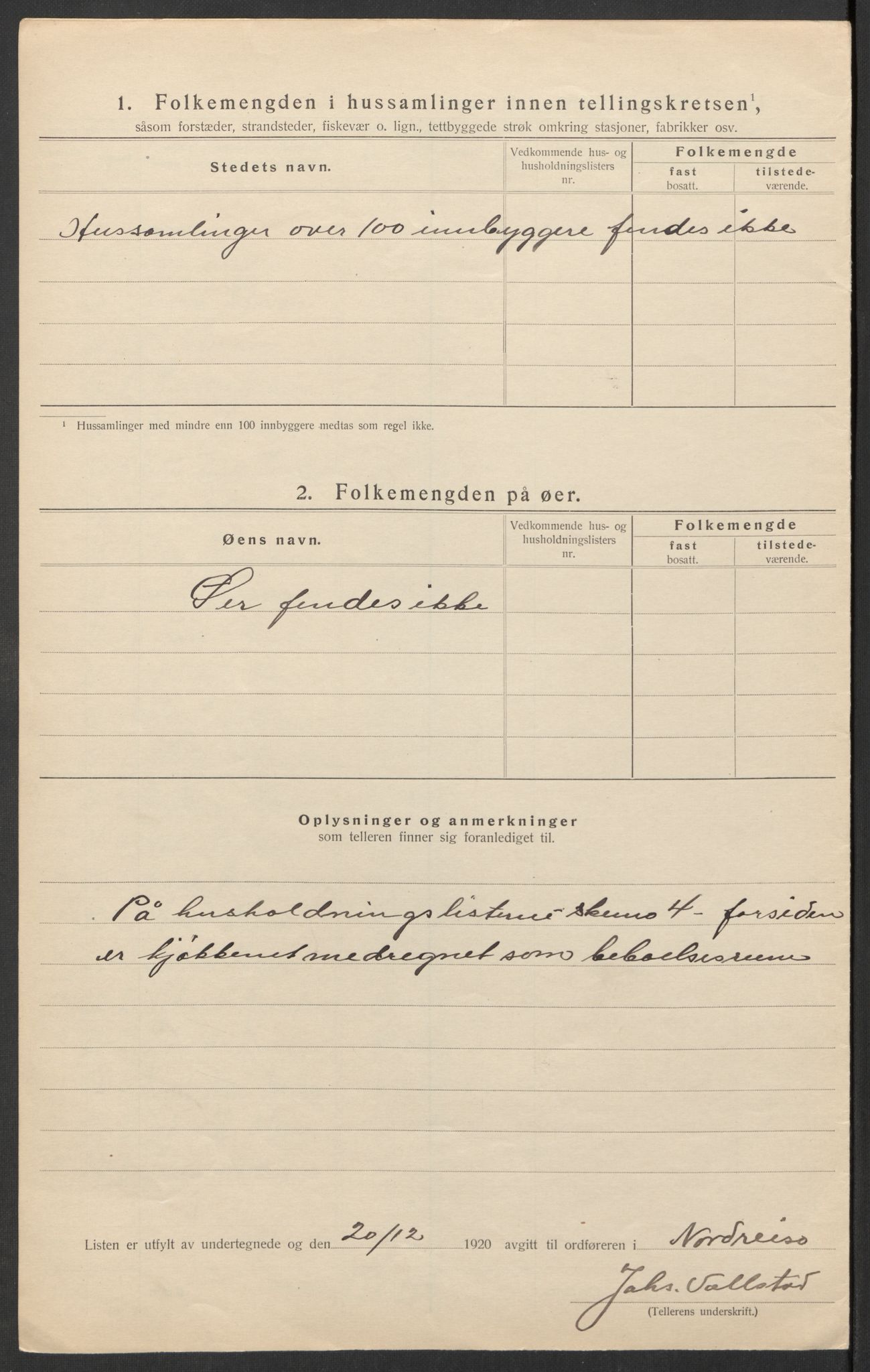 SATØ, 1920 census for Nordreisa, 1920, p. 17