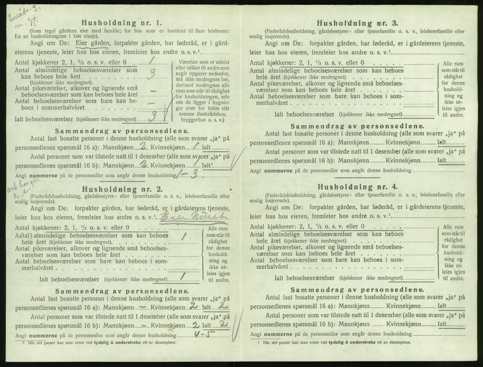 SAT, 1920 census for Syvde, 1920, p. 325