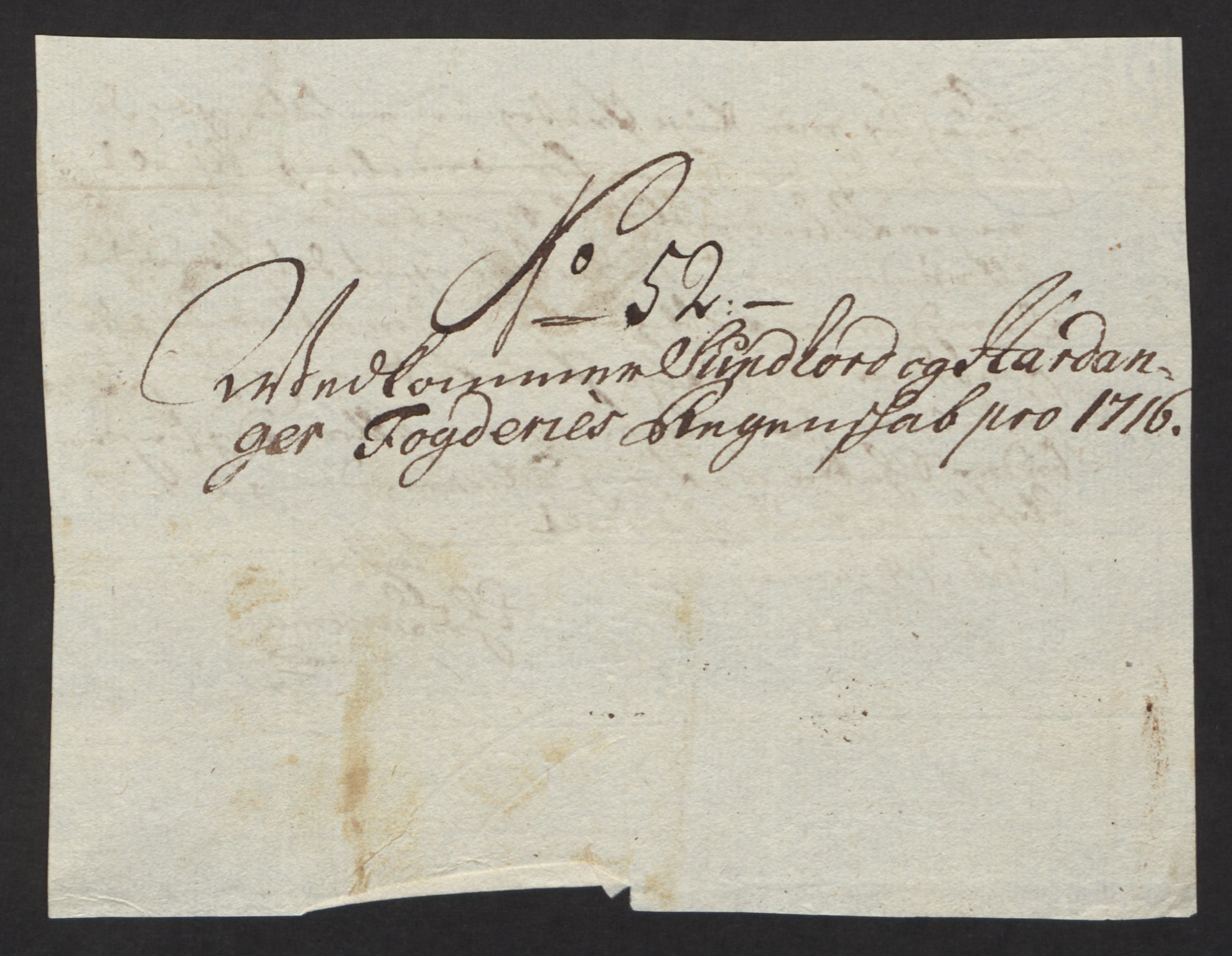 Rentekammeret inntil 1814, Reviderte regnskaper, Fogderegnskap, AV/RA-EA-4092/R48/L2992: Fogderegnskap Sunnhordland og Hardanger, 1716, p. 268