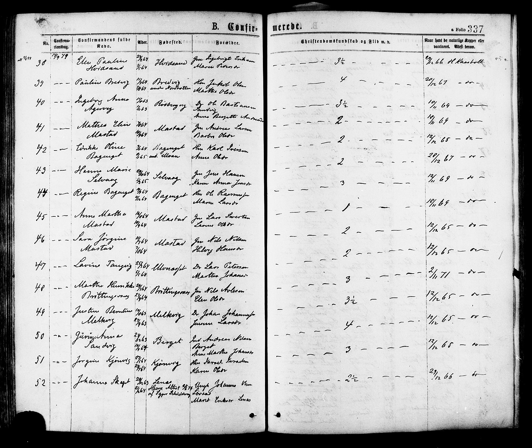 Ministerialprotokoller, klokkerbøker og fødselsregistre - Sør-Trøndelag, AV/SAT-A-1456/634/L0532: Parish register (official) no. 634A08, 1871-1881, p. 337