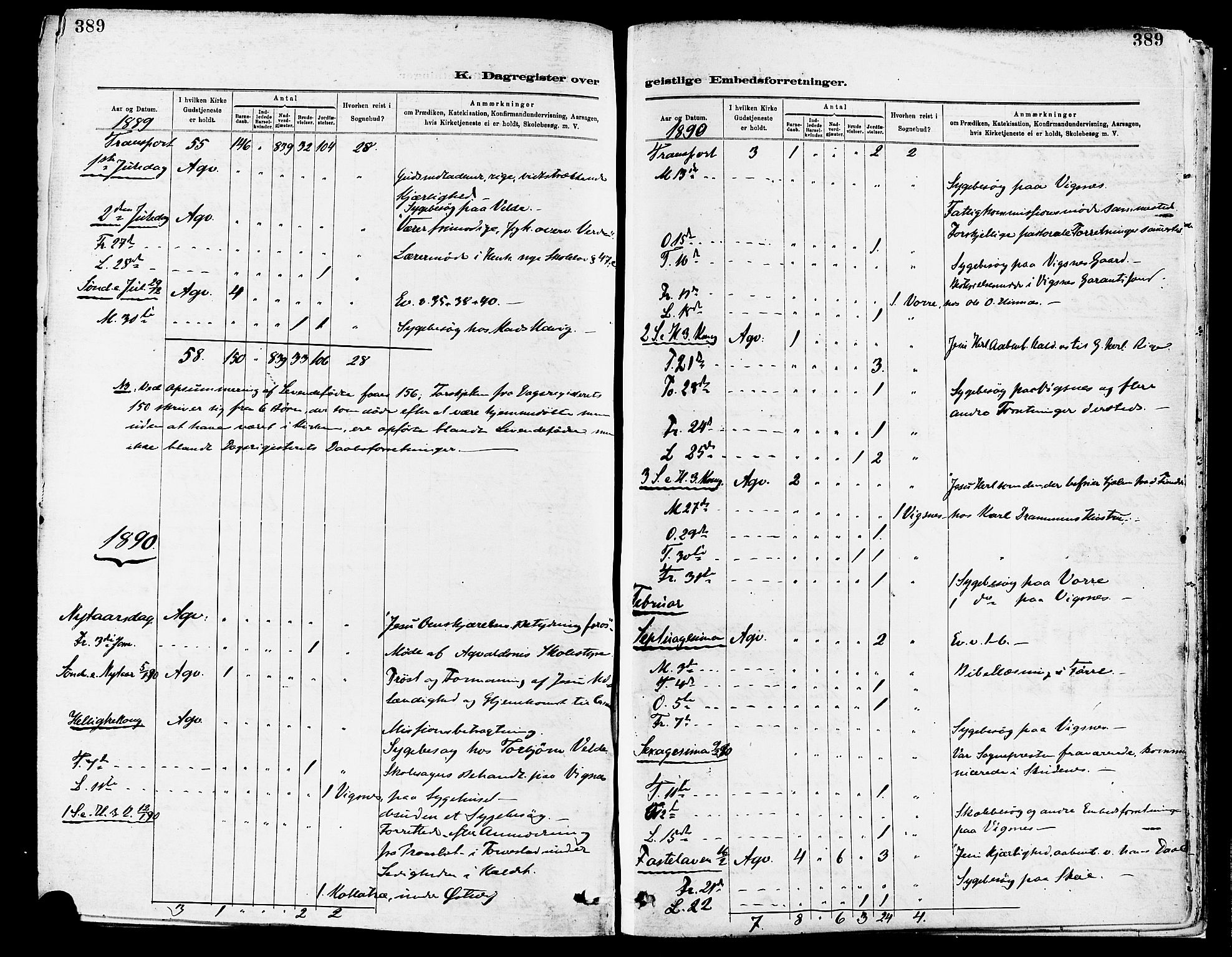 Avaldsnes sokneprestkontor, AV/SAST-A -101851/H/Ha/Haa/L0015: Parish register (official) no. A 15, 1880-1906, p. 389