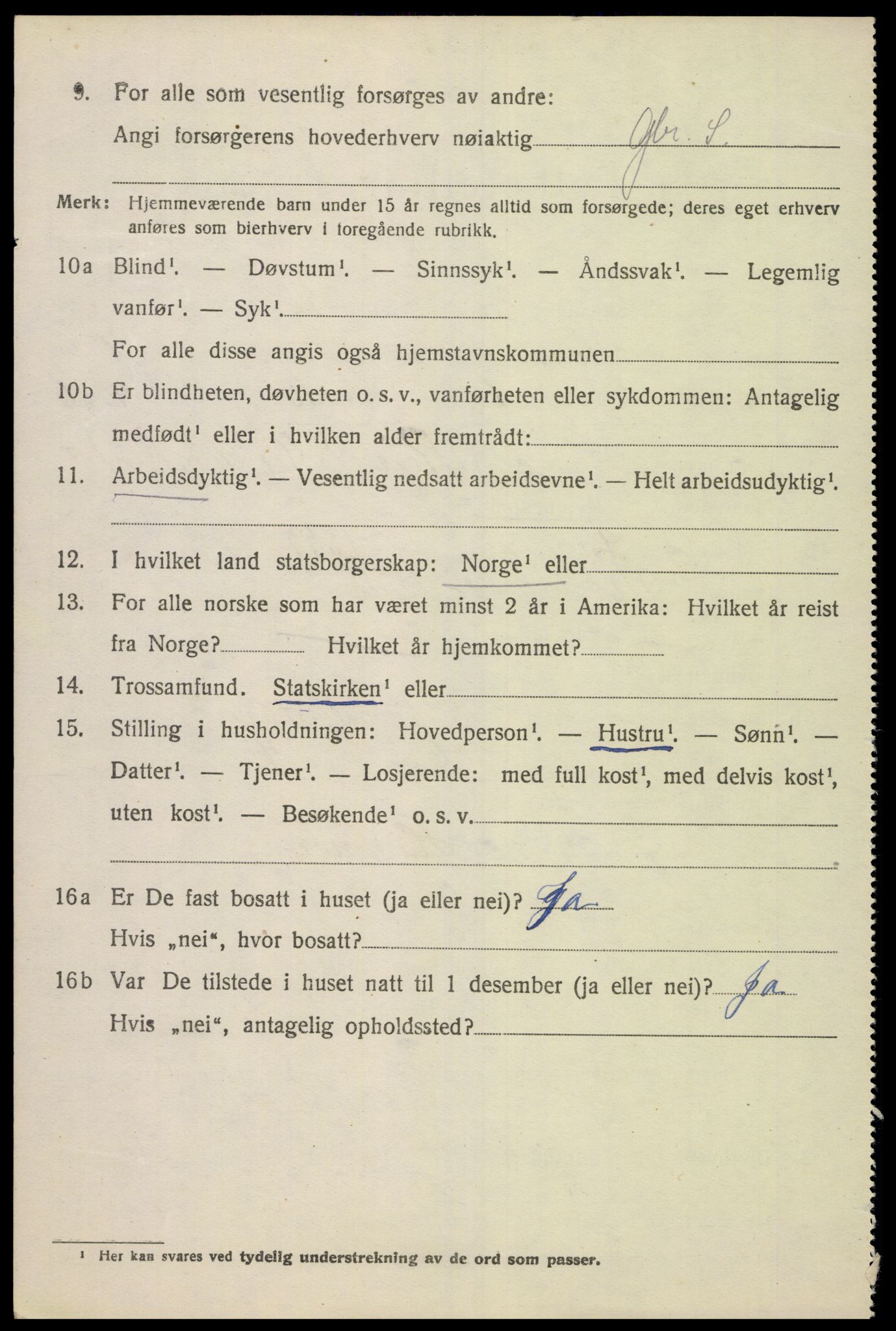 SAK, 1920 census for Konsmo, 1920, p. 1467