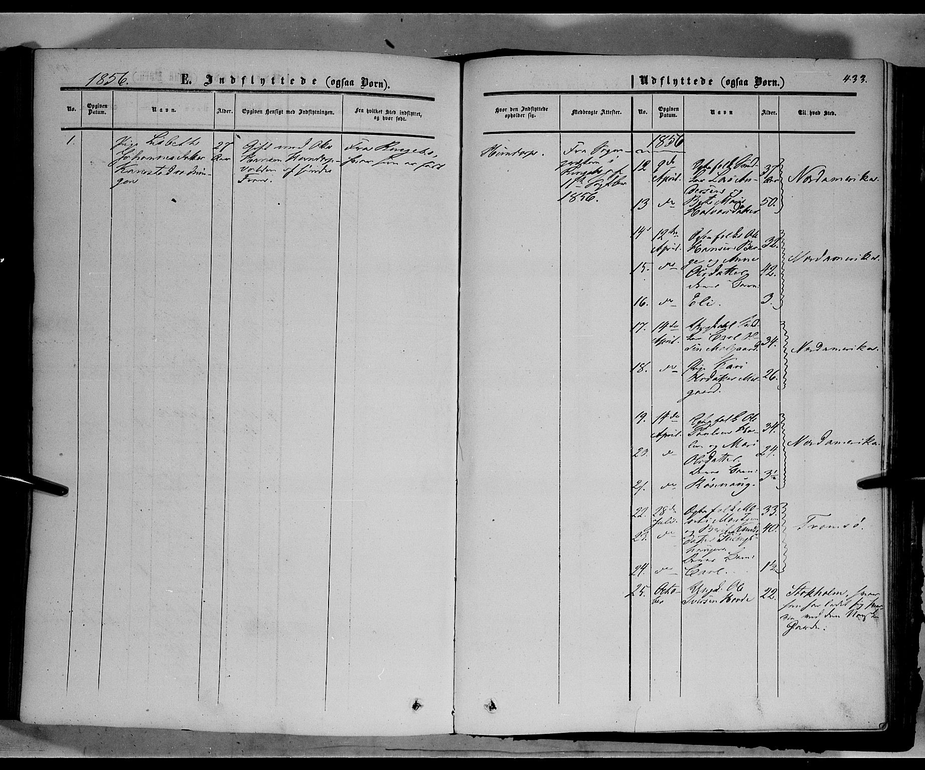 Sør-Fron prestekontor, SAH/PREST-010/H/Ha/Haa/L0001: Parish register (official) no. 1, 1849-1863, p. 433