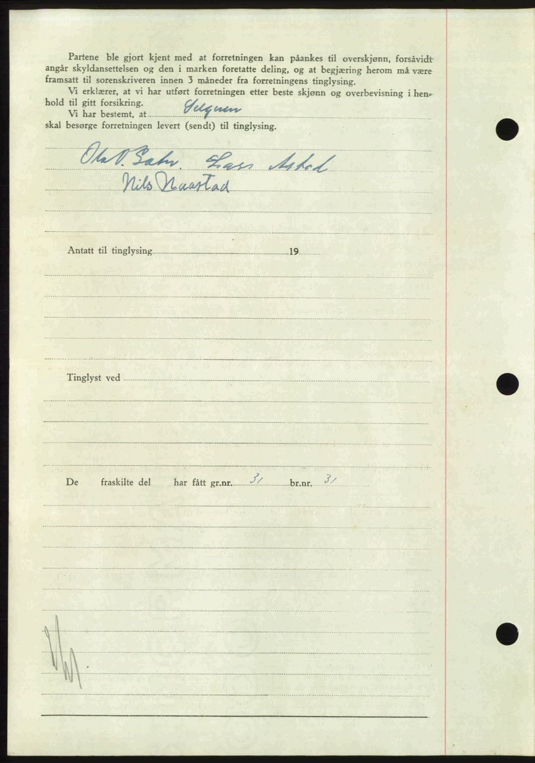 Nordmøre sorenskriveri, AV/SAT-A-4132/1/2/2Ca: Mortgage book no. A114, 1950-1950, Diary no: : 1147/1950