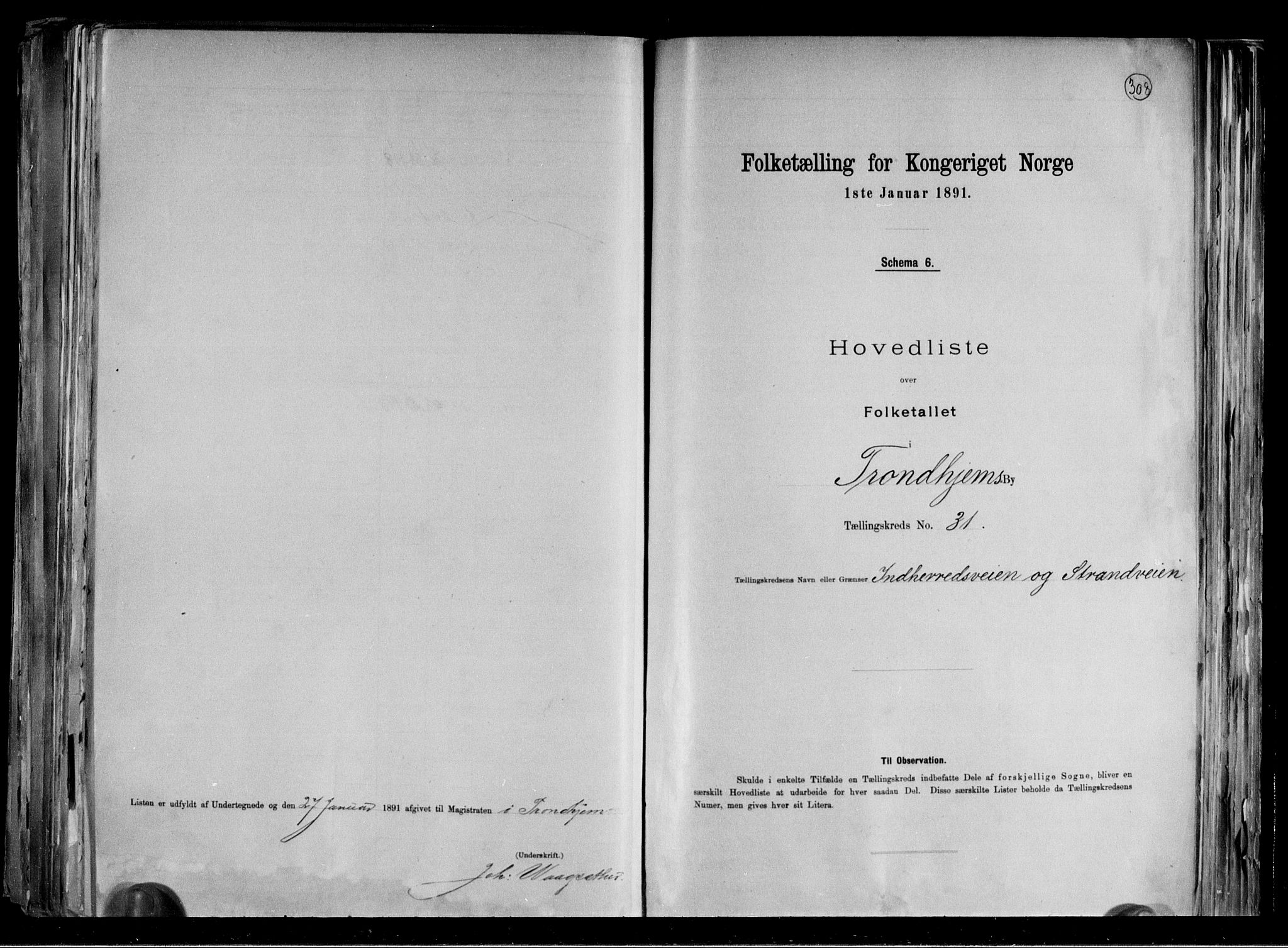 RA, 1891 census for 1601 Trondheim, 1891, p. 70