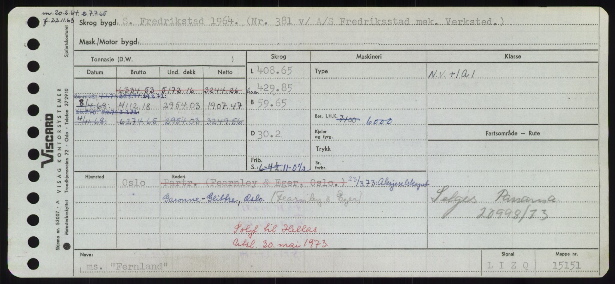 Sjøfartsdirektoratet med forløpere, Skipsmålingen, AV/RA-S-1627/H/Hd/L0010: Fartøy, F-Fjø, p. 379