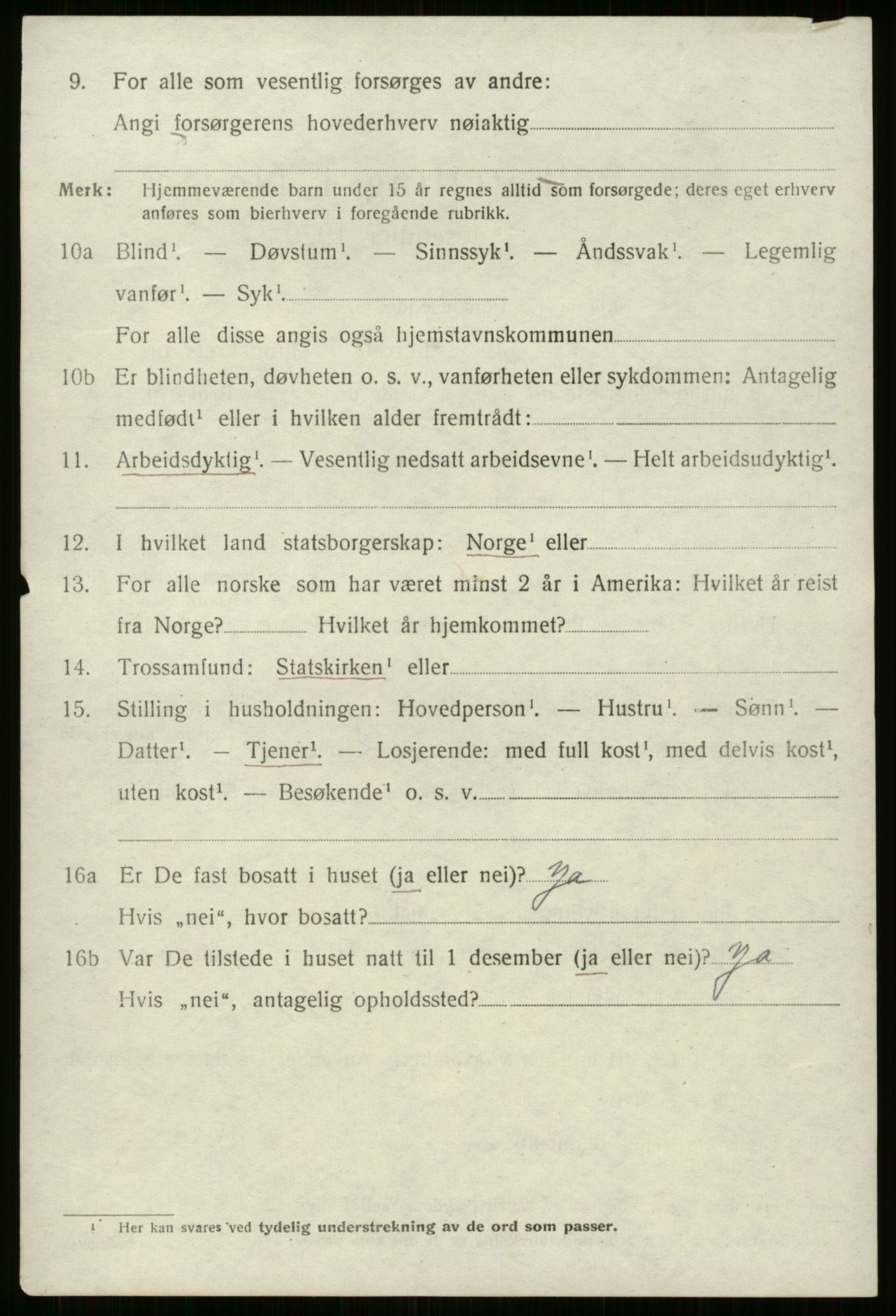 SAB, 1920 census for Breim, 1920, p. 808