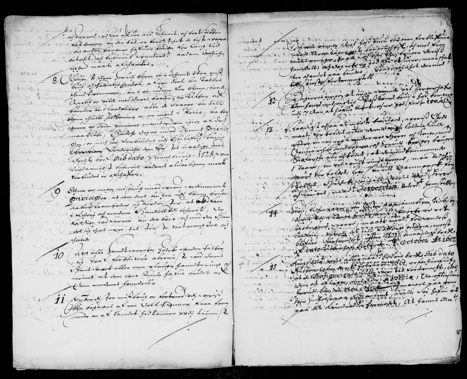 Danske Kanselli, Skapsaker, AV/RA-EA-4061/F/L0055: Skap 14, pakke 18A-18B, litra Ø, 1607-1704, p. 70