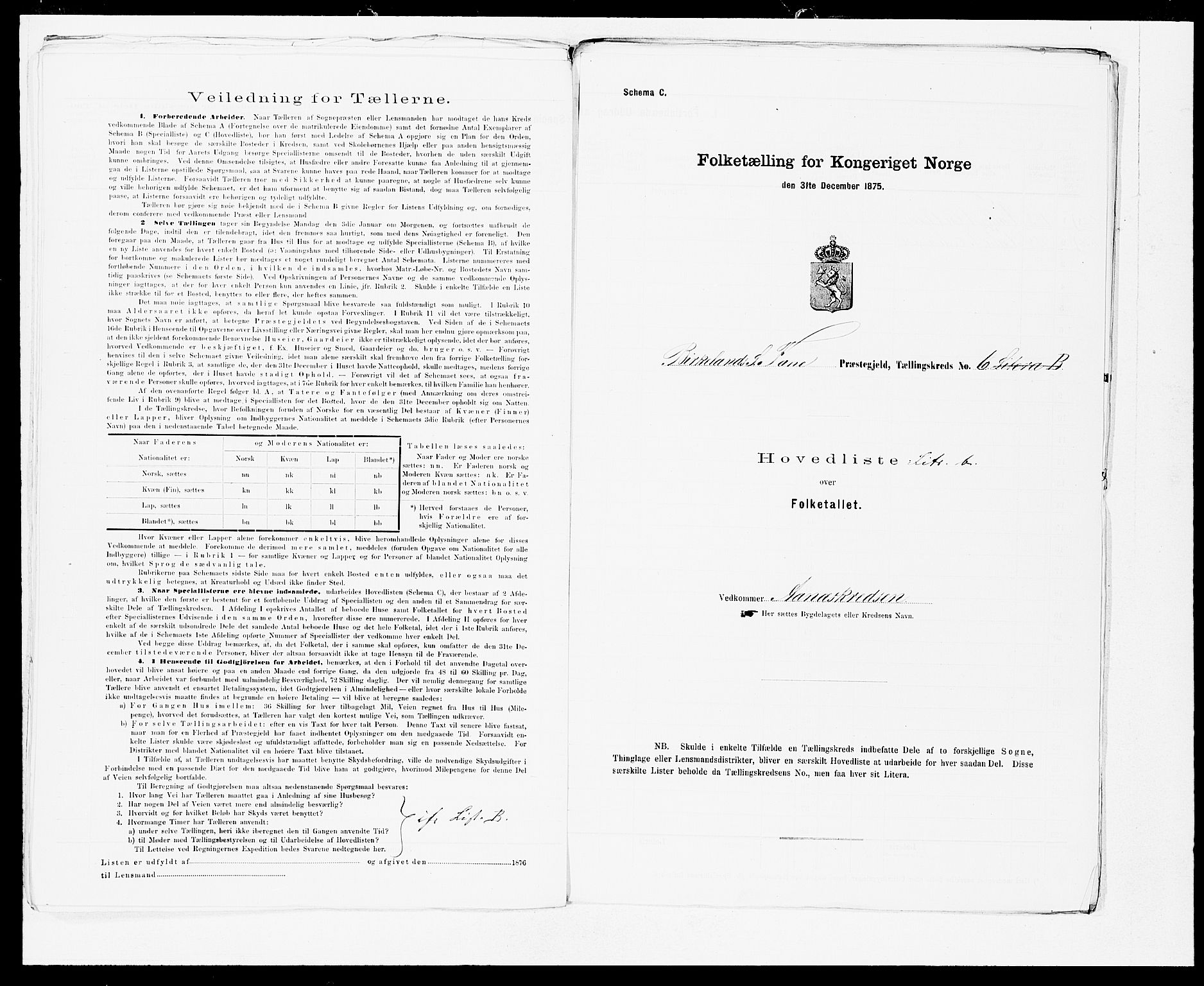 SAB, 1875 census for 1249P Fana, 1875, p. 18