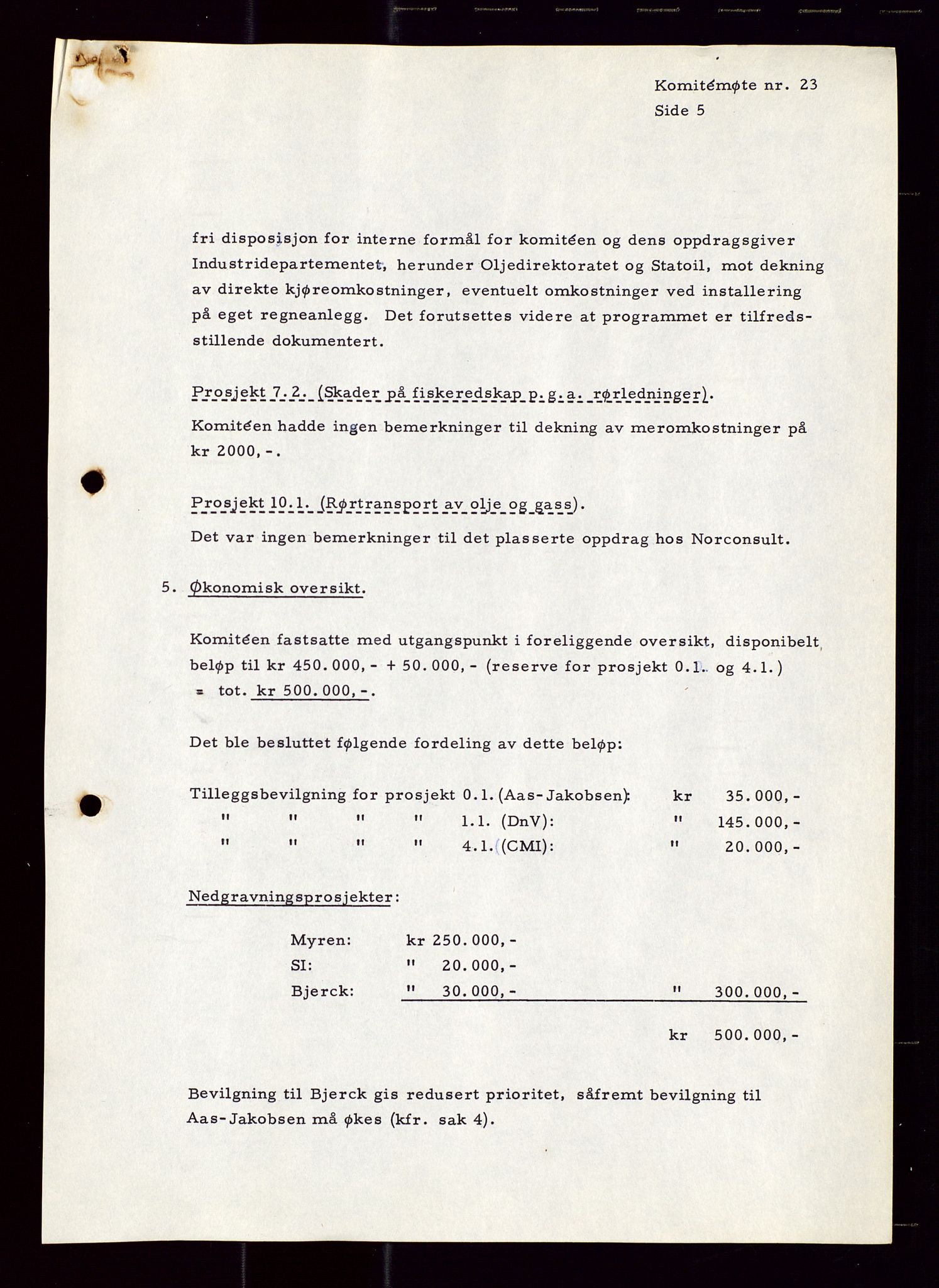 Industridepartementet, Oljekontoret, AV/SAST-A-101348/Di/L0001: DWP, møter juni - november, komiteemøter nr. 19 - 26, 1973-1974, p. 628