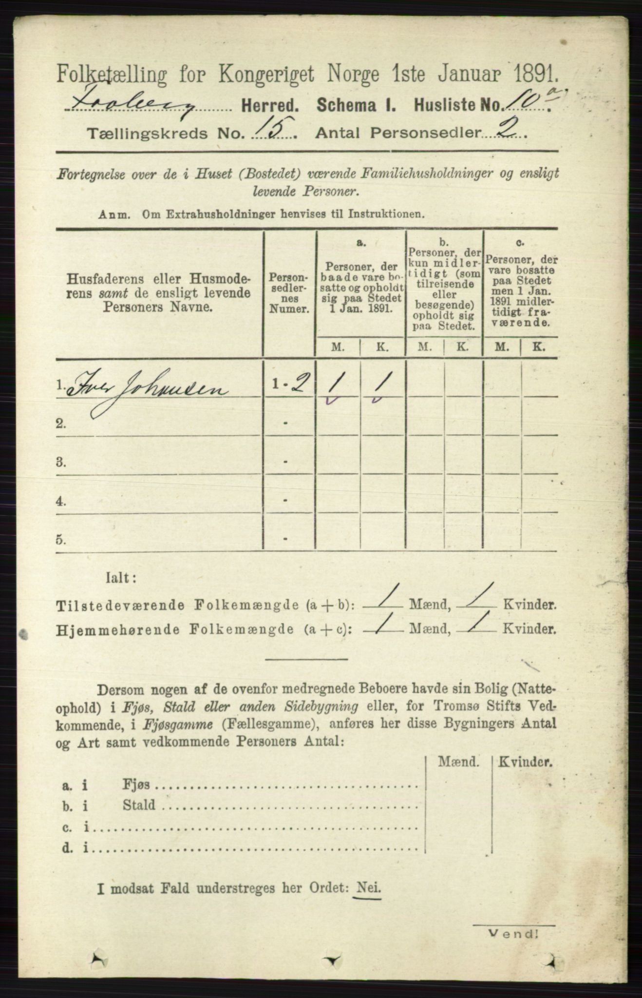 RA, 1891 census for 0524 Fåberg, 1891, p. 5841