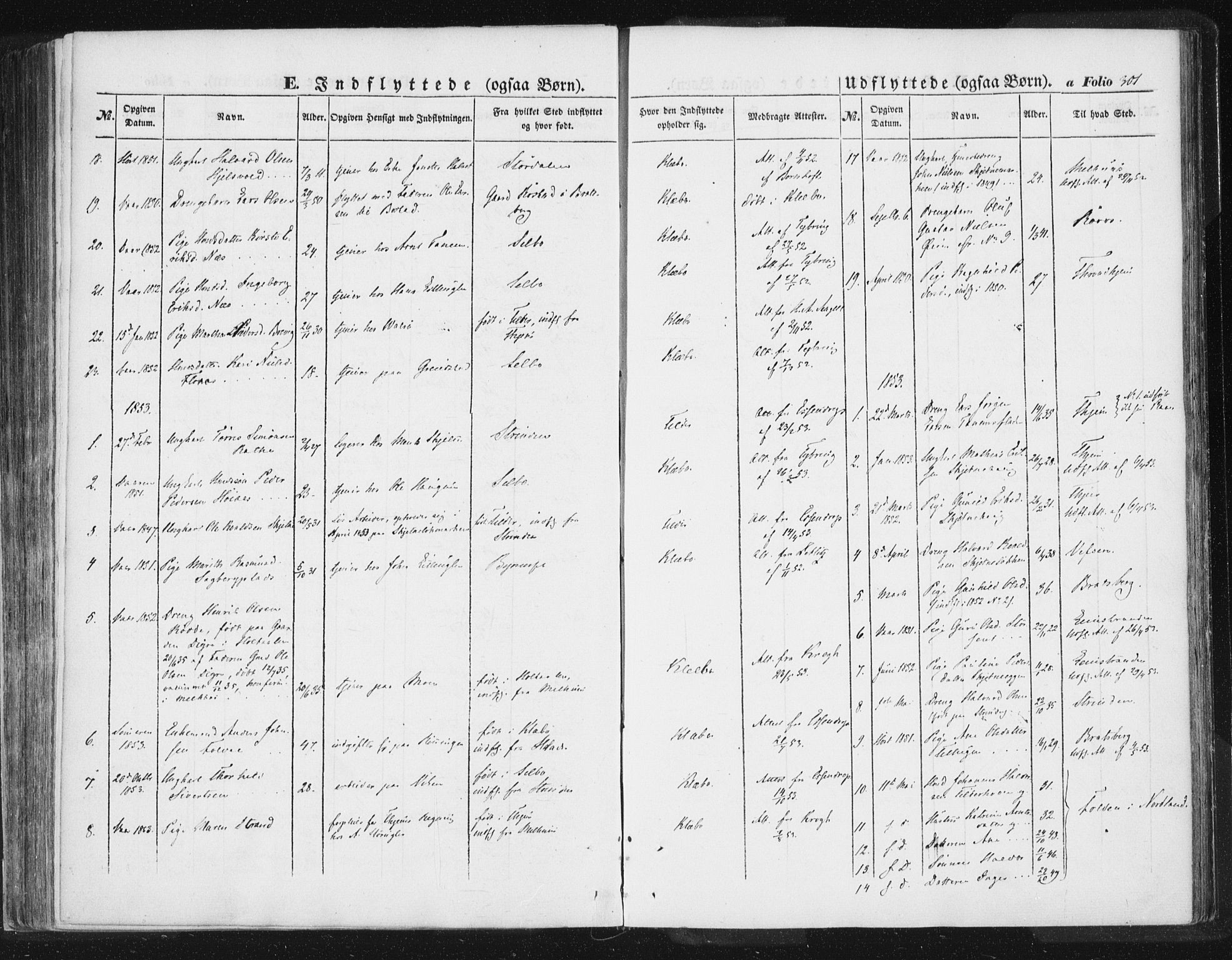Ministerialprotokoller, klokkerbøker og fødselsregistre - Sør-Trøndelag, SAT/A-1456/618/L0441: Parish register (official) no. 618A05, 1843-1862, p. 301