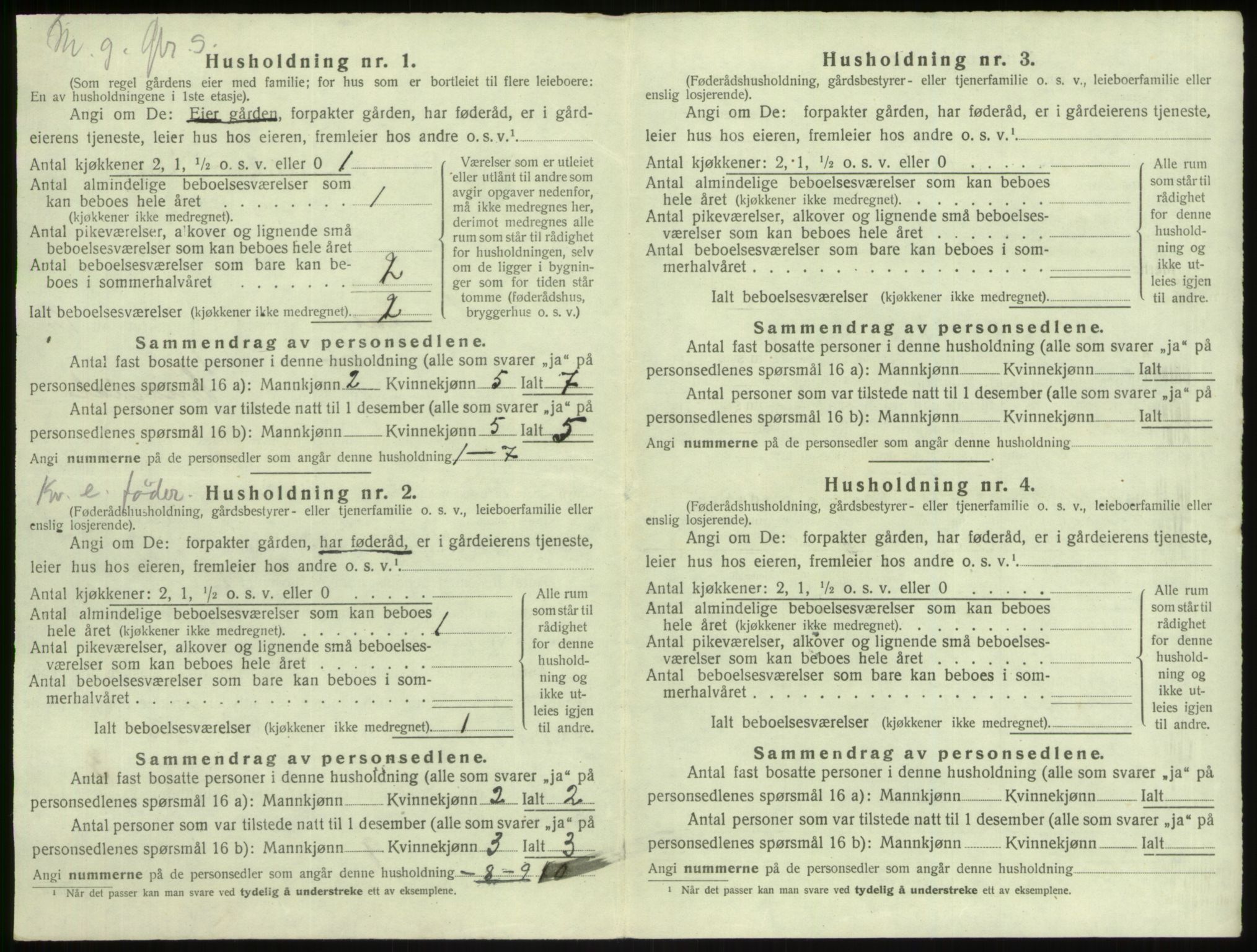 SAB, 1920 census for Lindås, 1920, p. 767