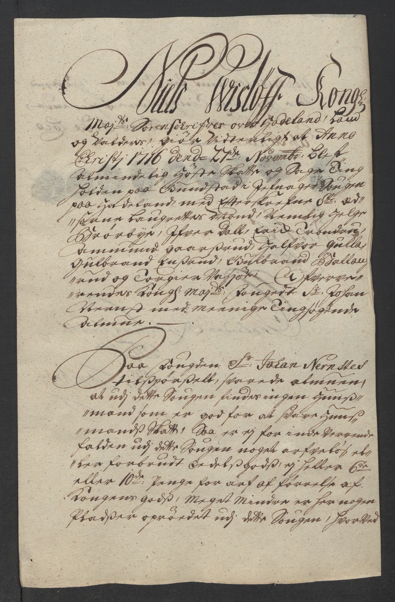 Rentekammeret inntil 1814, Reviderte regnskaper, Fogderegnskap, RA/EA-4092/R18/L1315: Fogderegnskap Hadeland, Toten og Valdres, 1716, p. 235