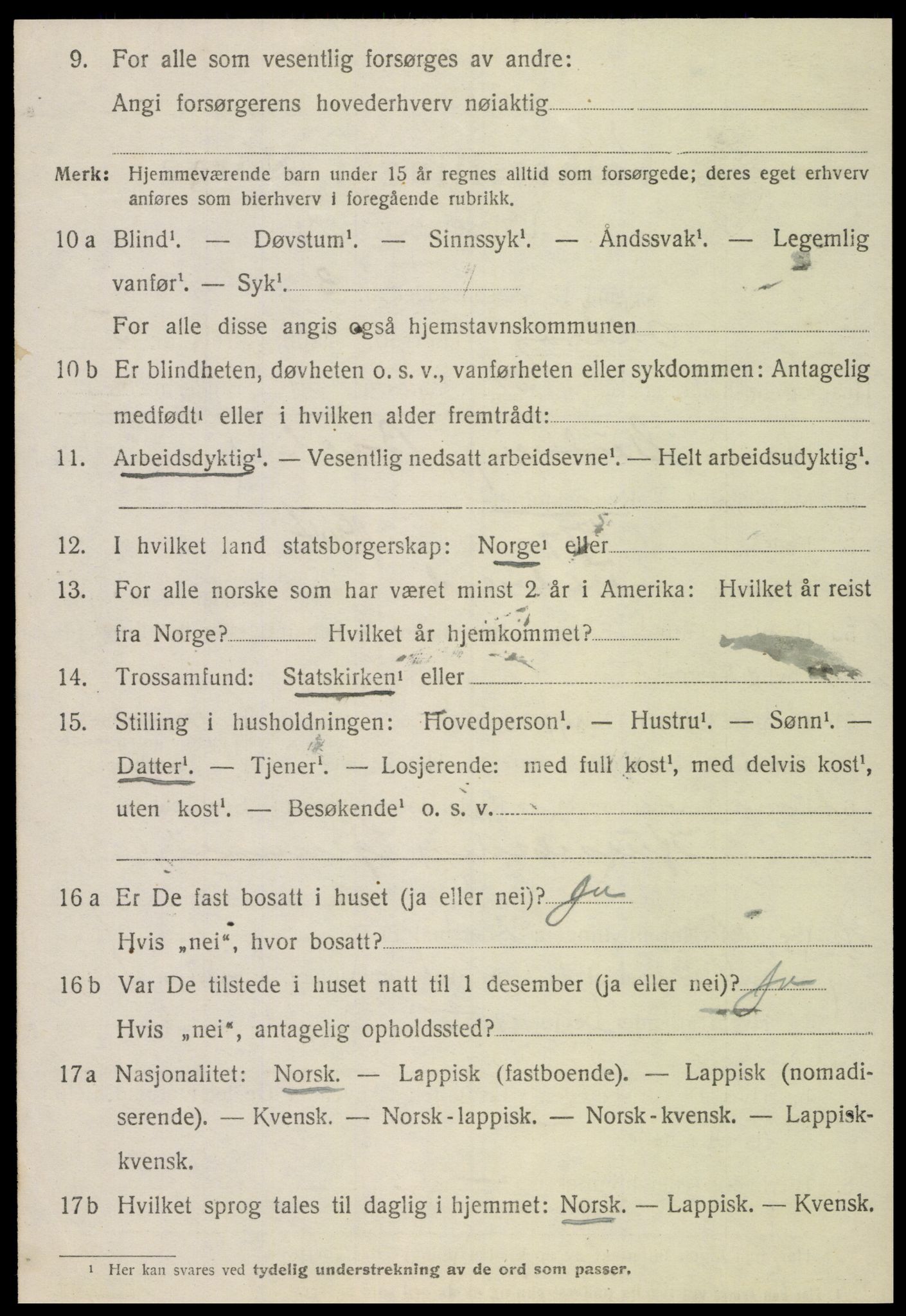 SAT, 1920 census for Otterøy, 1920, p. 2236