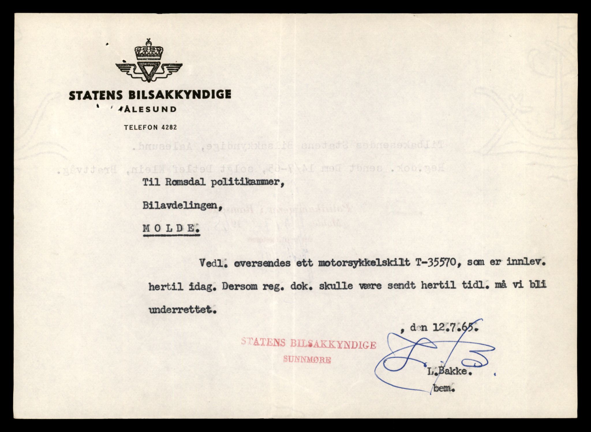 Møre og Romsdal vegkontor - Ålesund trafikkstasjon, AV/SAT-A-4099/F/Fe/L0037: Registreringskort for kjøretøy T 13031 - T 13179, 1927-1998, p. 851