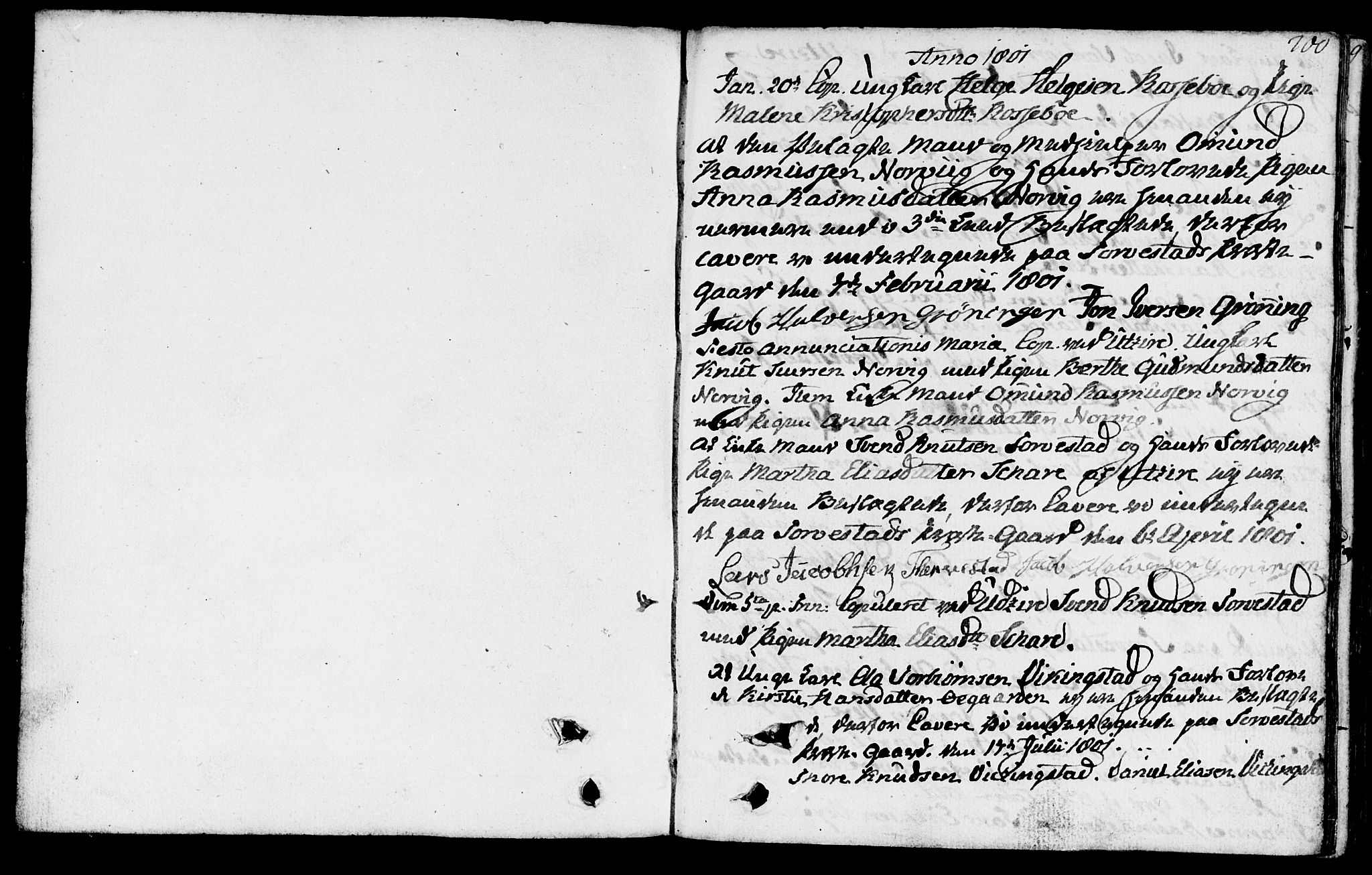 Torvastad sokneprestkontor, SAST/A -101857/H/Ha/Haa/L0002: Parish register (official) no. A 2, 1801-1817, p. 200