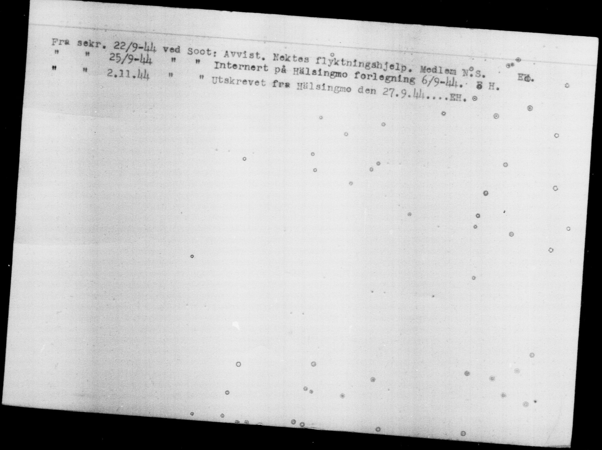 Utenriksstasjonene, Legasjonen i Stockholm, Flyktningkontoret, AV/RA-S-6753/V/Va/L0013: Kjesäterkartoteket, flyktninger med registreringsnr. 31500-34731, 1940-1945, p. 119
