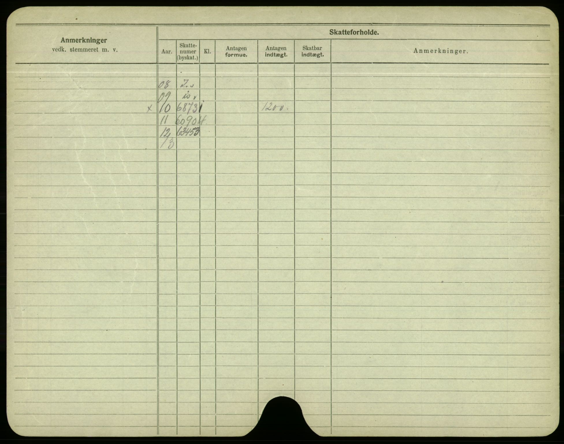 Oslo folkeregister, Registerkort, SAO/A-11715/F/Fa/Fac/L0004: Menn, 1906-1914, p. 800b