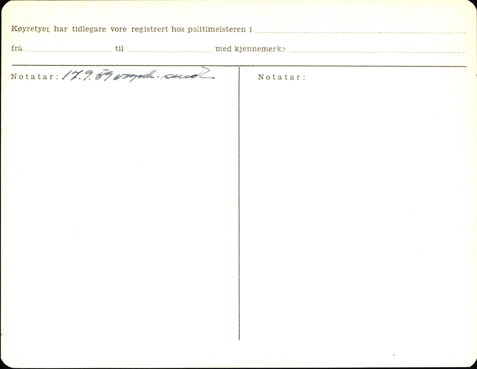 Statens vegvesen, Sogn og Fjordane vegkontor, AV/SAB-A-5301/4/F/L0006: Registerkort utmeldte Fjordane S8300-9500, 1930-1961, p. 180