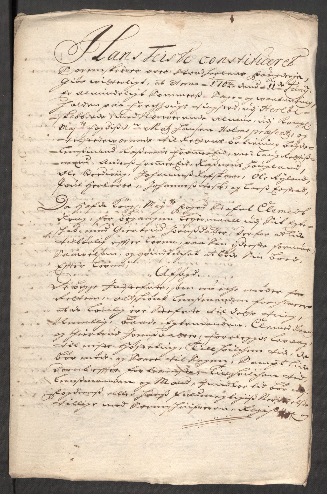 Rentekammeret inntil 1814, Reviderte regnskaper, Fogderegnskap, AV/RA-EA-4092/R51/L3187: Fogderegnskap Nordhordland og Voss, 1704-1705, p. 208