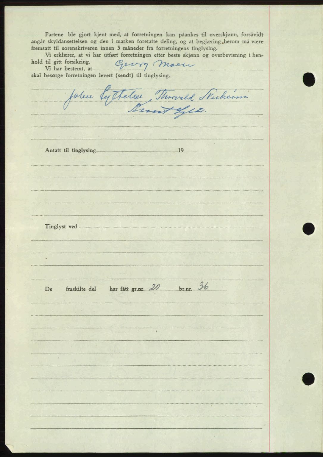 Romsdal sorenskriveri, AV/SAT-A-4149/1/2/2C: Mortgage book no. A21, 1946-1946, Diary no: : 2650/1946