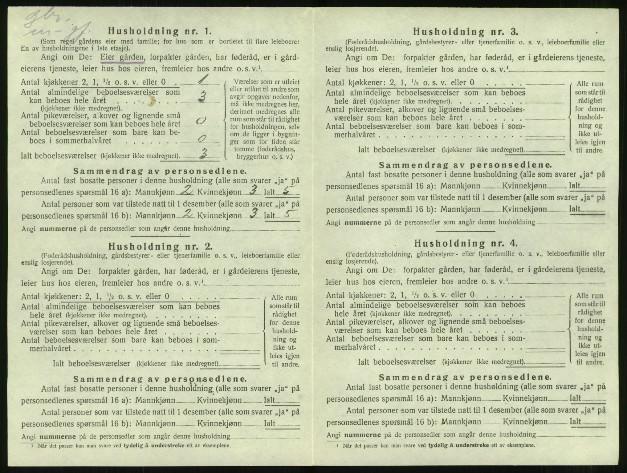 SAT, 1920 census for Hjørundfjord, 1920, p. 372