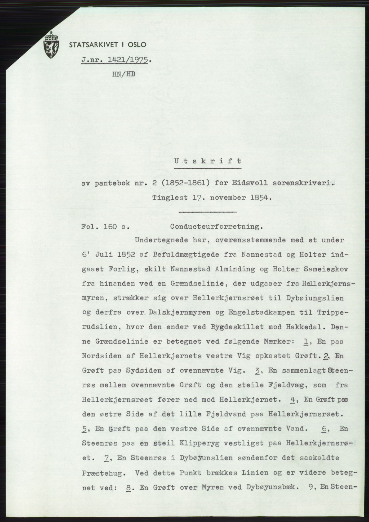 Statsarkivet i Oslo, SAO/A-10621/Z/Zd/L0034: Avskrifter, j.nr 66-2499/1975, 1975, p. 242