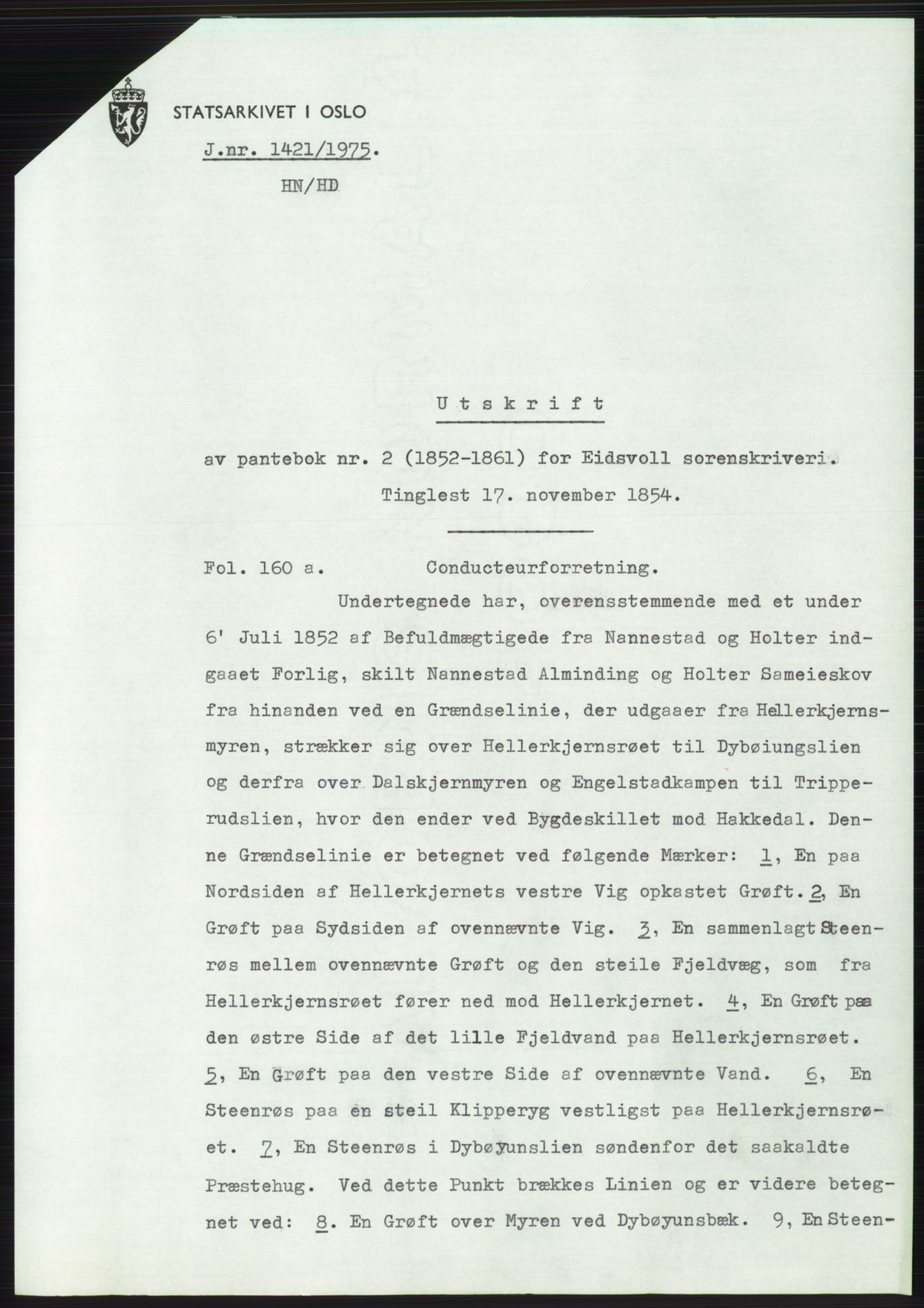 Statsarkivet i Oslo, AV/SAO-A-10621/Z/Zd/L0034: Avskrifter, j.nr 66-2499/1975, 1975, p. 242