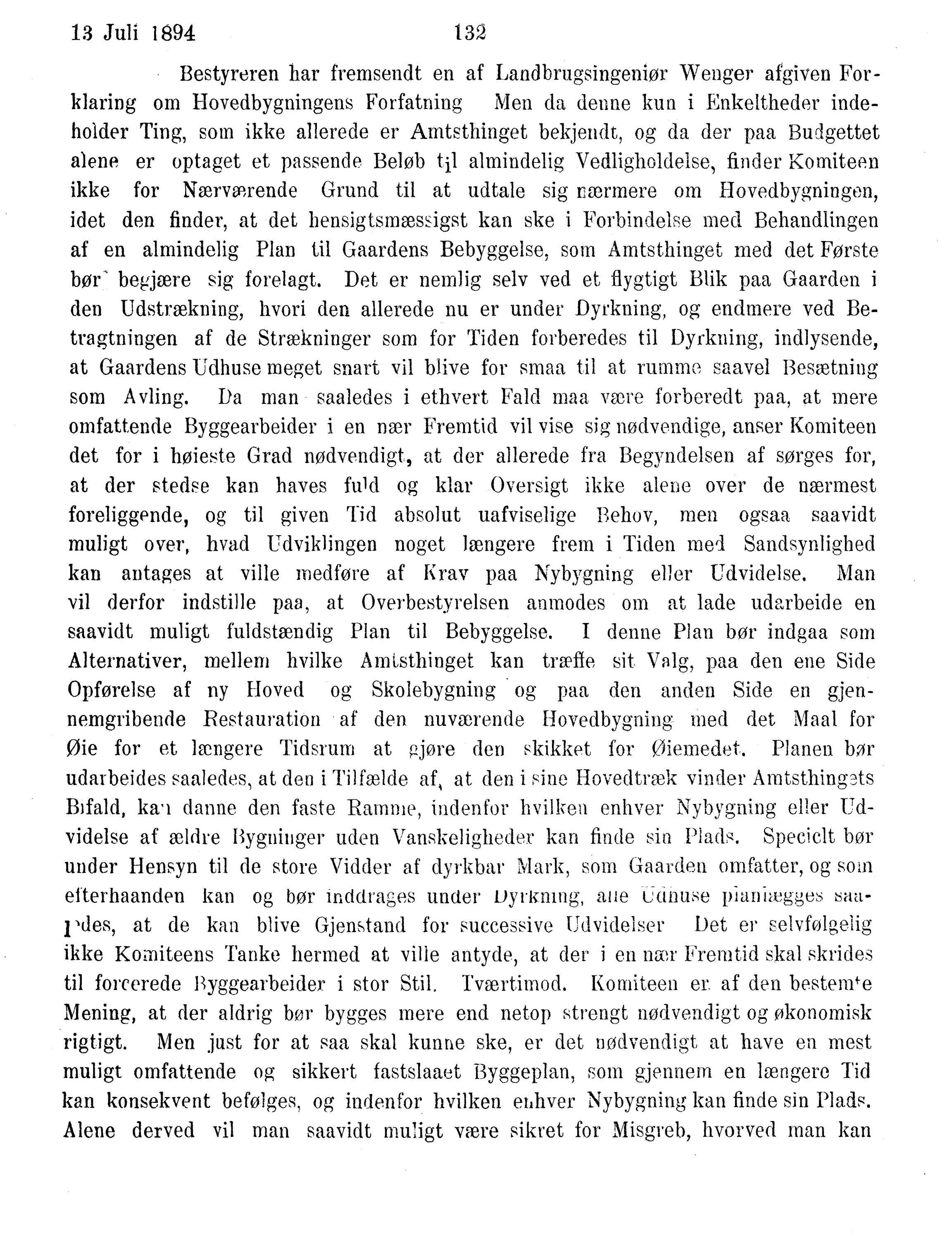 Nordland Fylkeskommune. Fylkestinget, AIN/NFK-17/176/A/Ac/L0017: Fylkestingsforhandlinger 1894, 1894