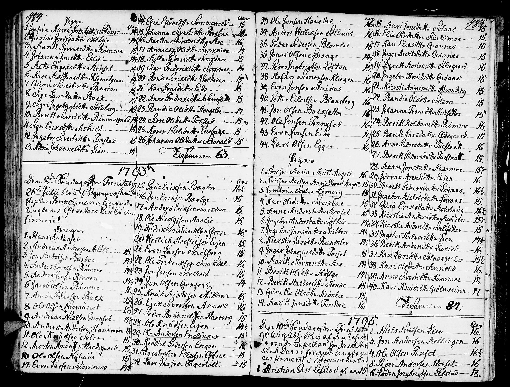 Ministerialprotokoller, klokkerbøker og fødselsregistre - Sør-Trøndelag, SAT/A-1456/668/L0802: Parish register (official) no. 668A02, 1776-1799, p. 484-485