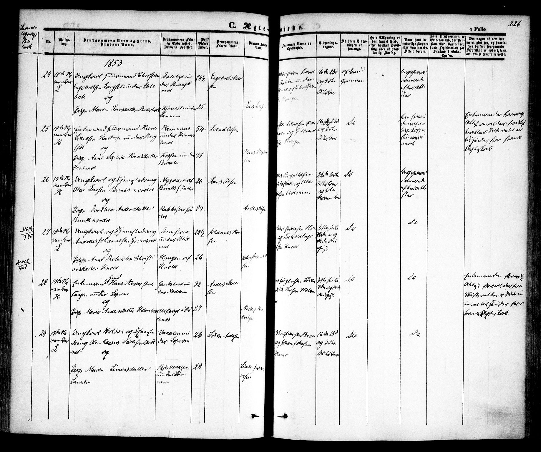 Høland prestekontor Kirkebøker, SAO/A-10346a/F/Fa/L0009: Parish register (official) no. I 9, 1846-1853, p. 226